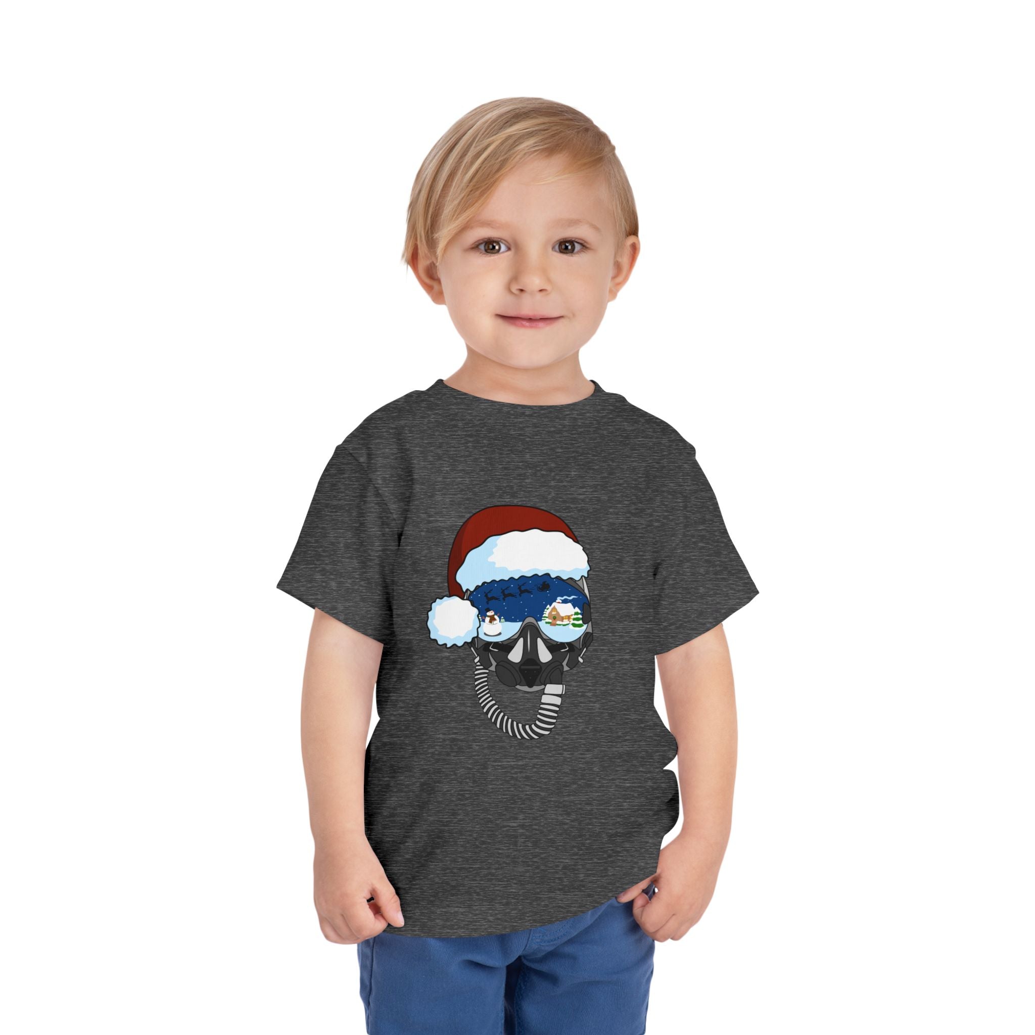 Santa Helmet Tee (Toddler)