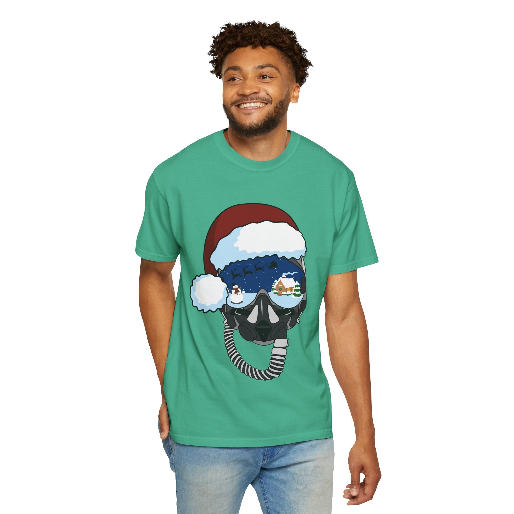 Santa Helmet Tee (Unisex)