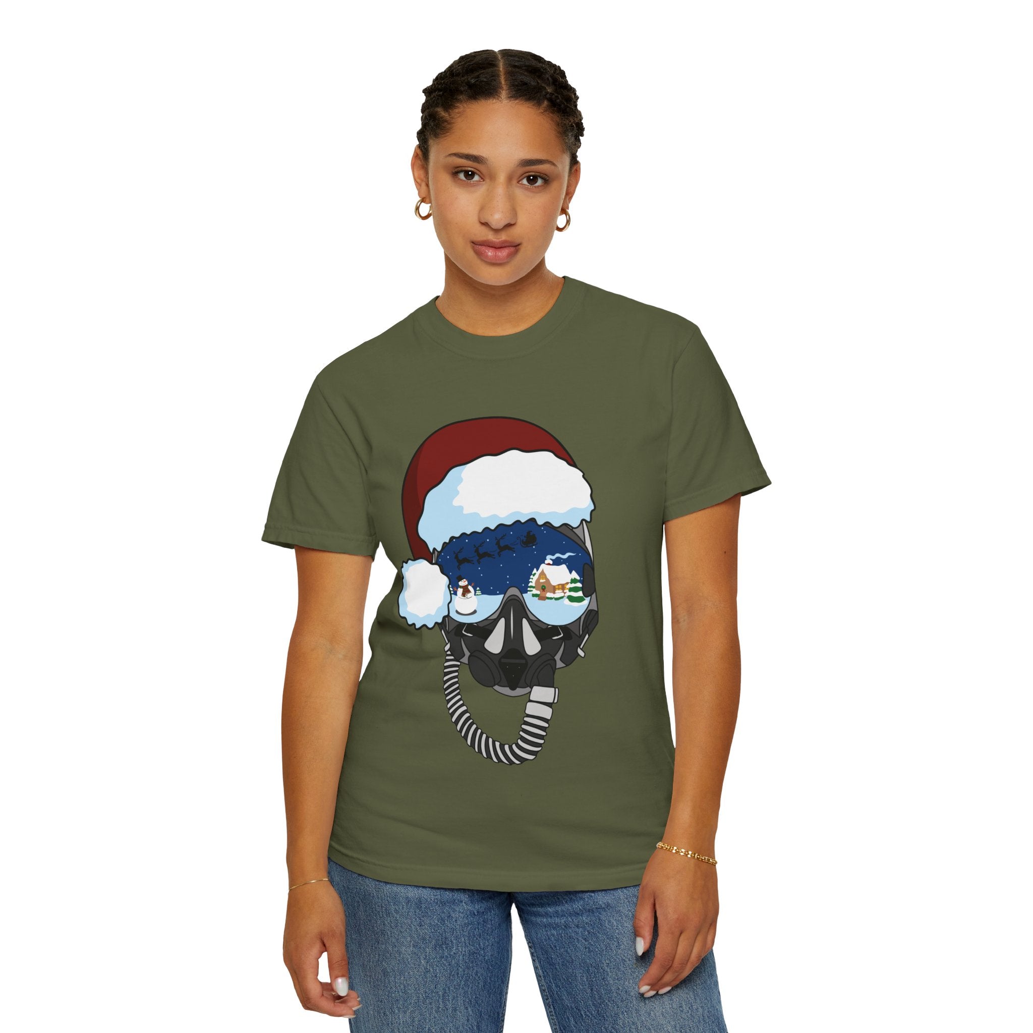 Santa Helmet Tee (Unisex)