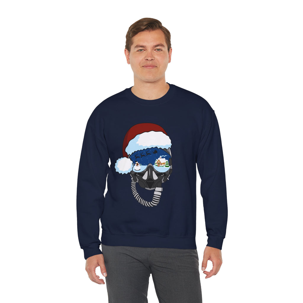 Santa Helmet Sweatshirt (Unisex)