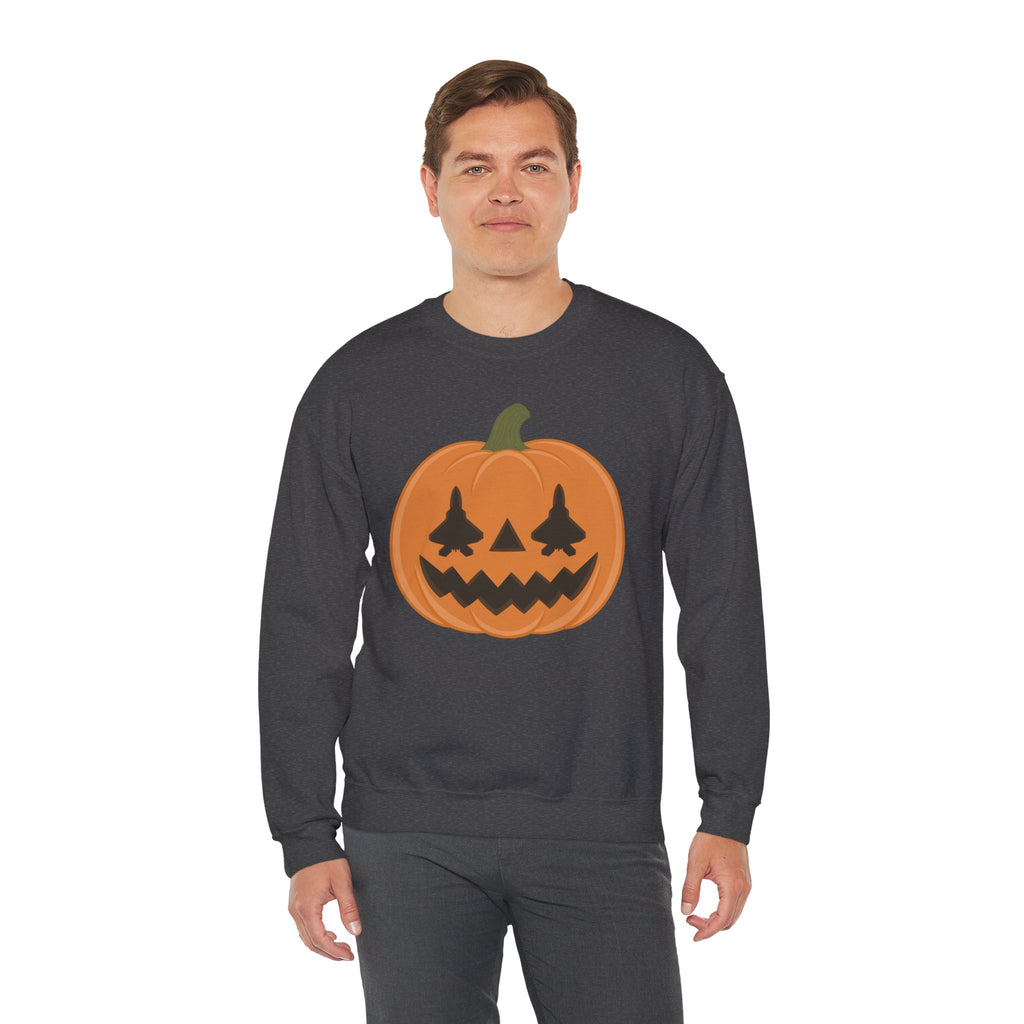 F-22 Jack-o-lantern Sweatshirt (Unisex)