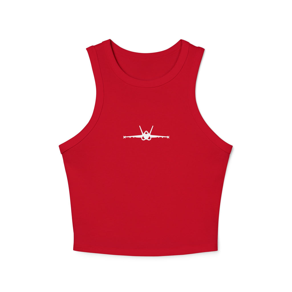 F-18 Silhouette Premium Crop Tank (Women)