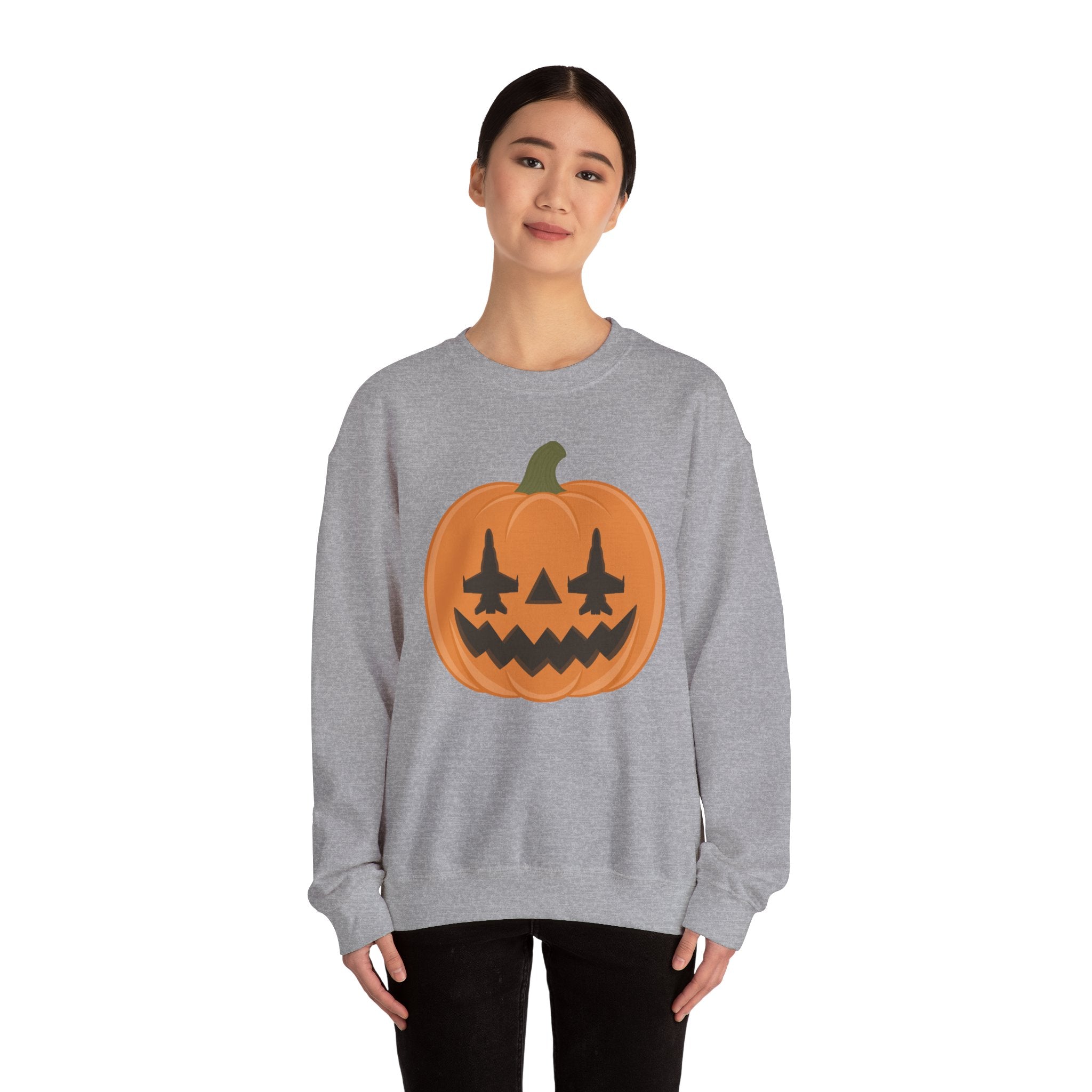 F-18 Jack-o-lantern Sweatshirt (Unisex)