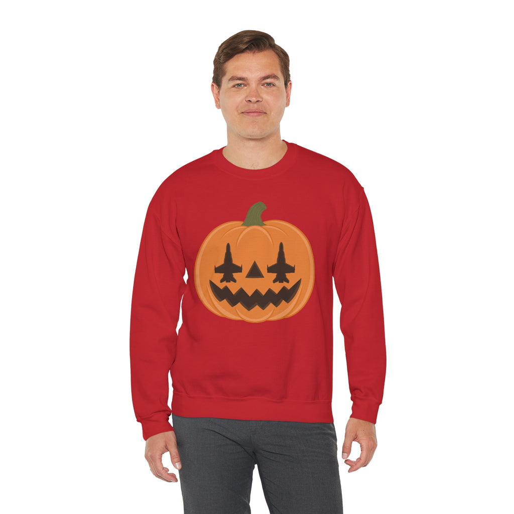 F-18 Jack-o-lantern Sweatshirt (Unisex)