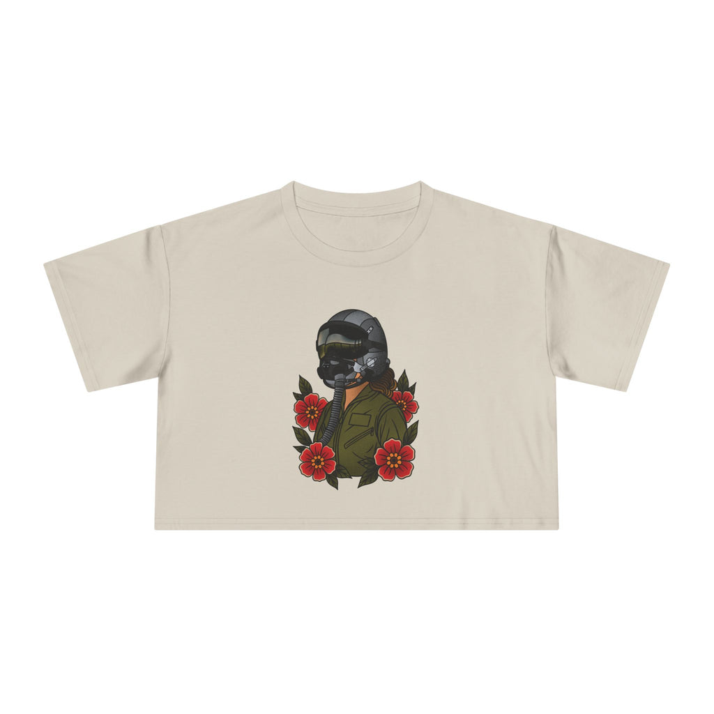 Fighter Pilot Crop Tee - Fair 2