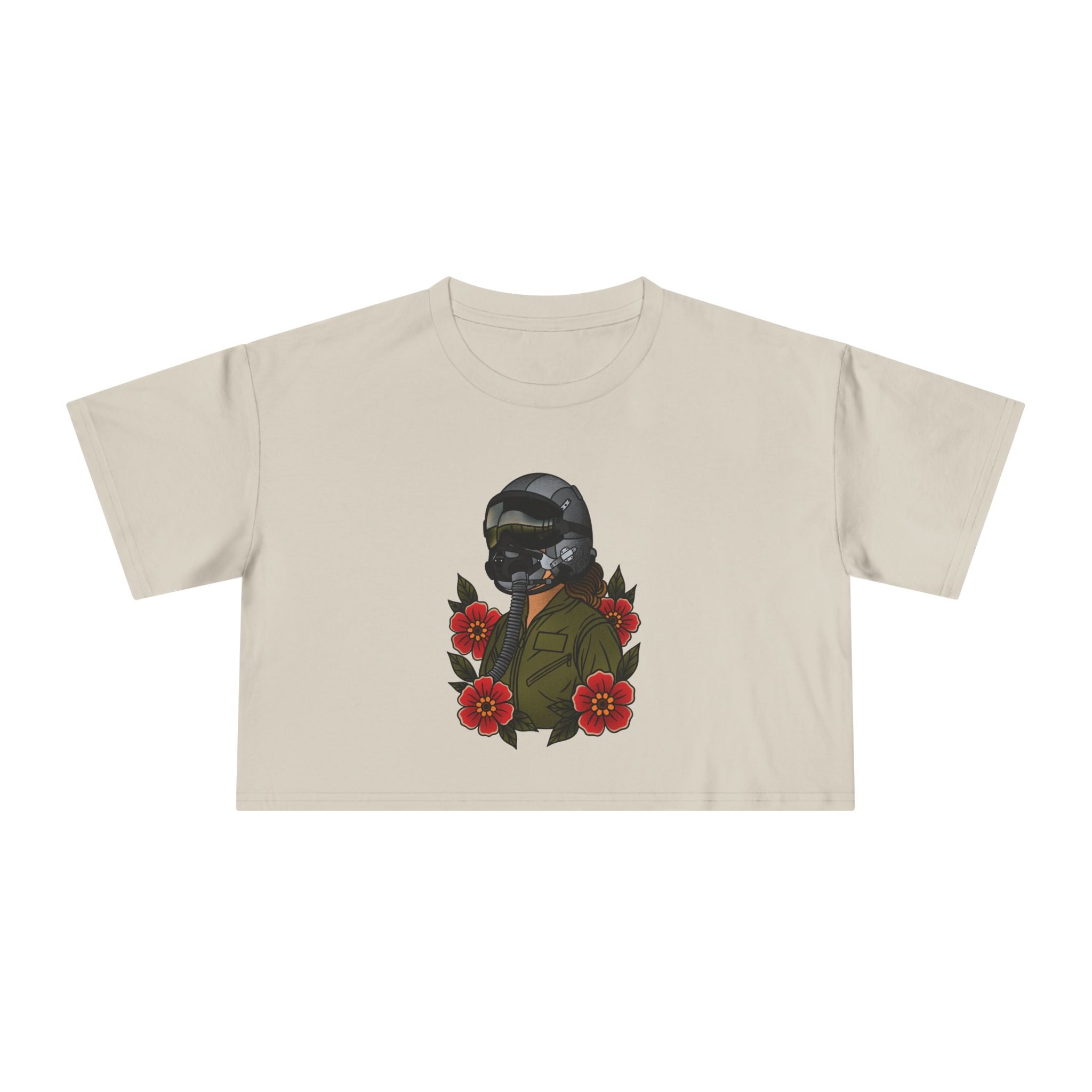 Fighter Pilot Crop Tee - Fair 2