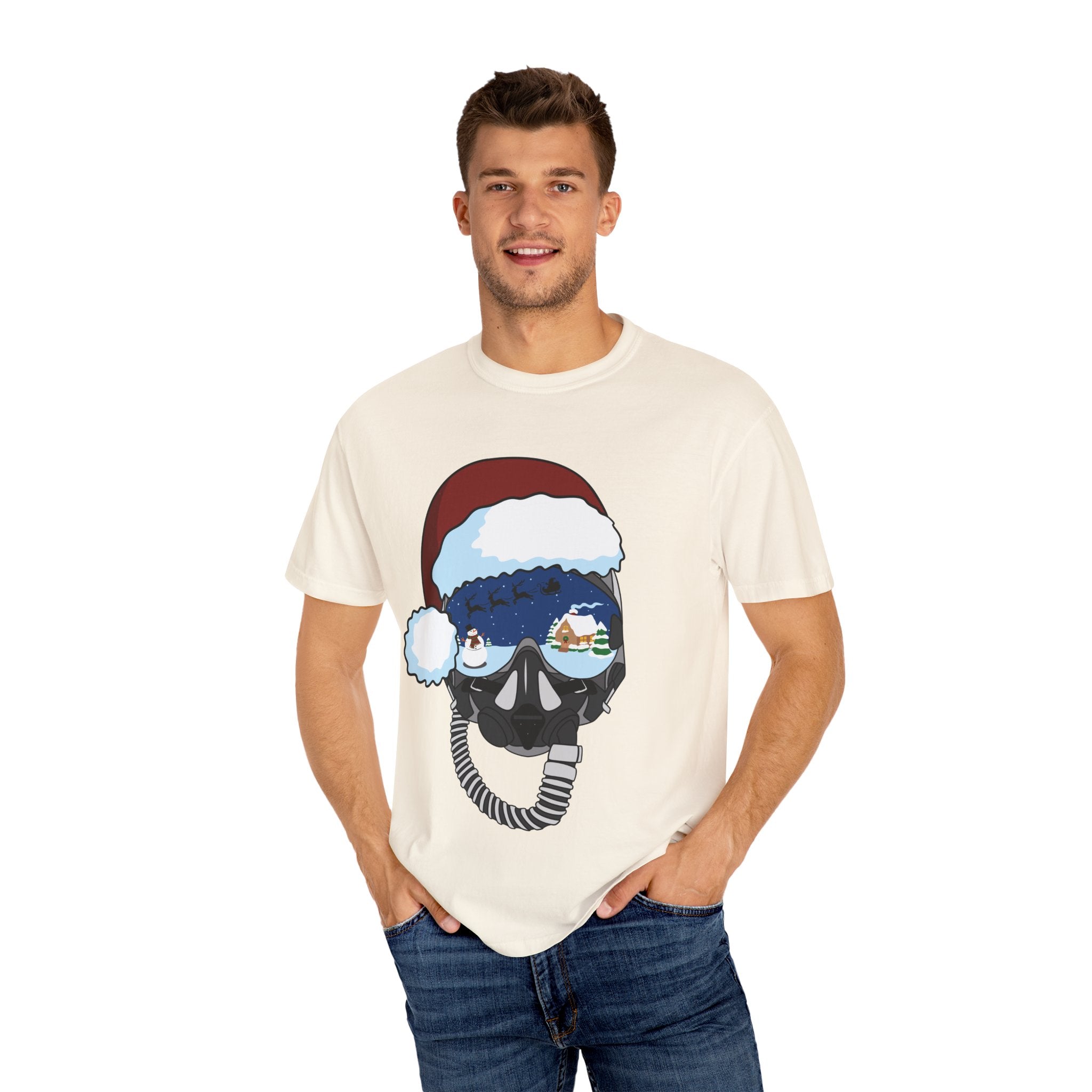 Santa Helmet Tee (Unisex)