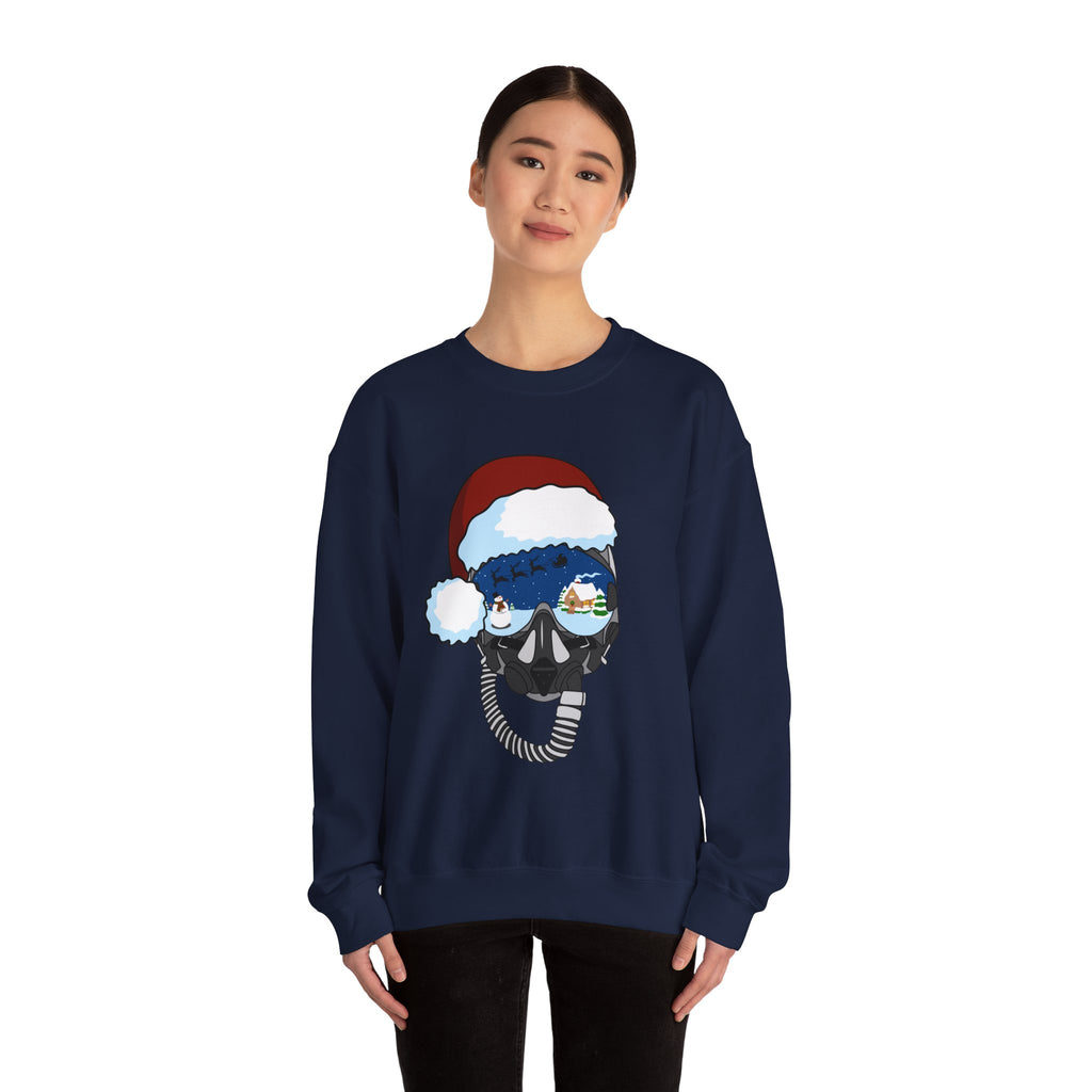 Santa Helmet Sweatshirt (Unisex)