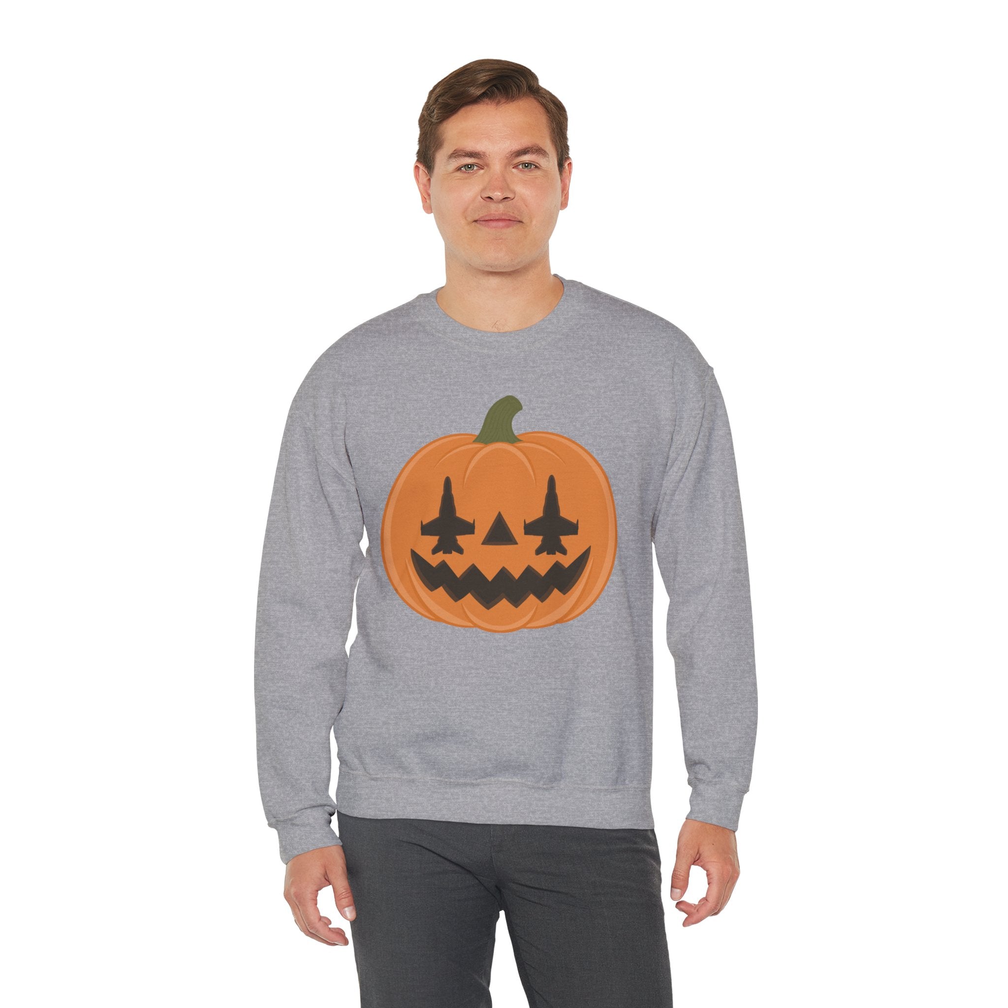 F-18 Jack-o-lantern Sweatshirt (Unisex)