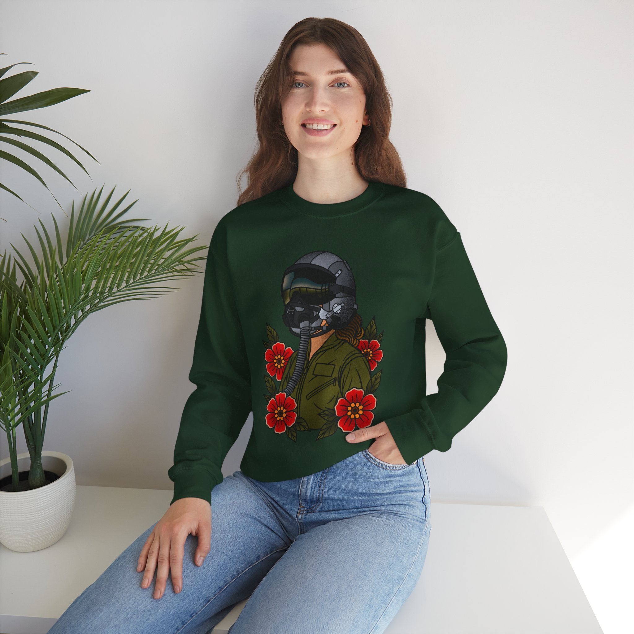 Fighter Pilot Sweatshirt - Fair 2 (Unisex)