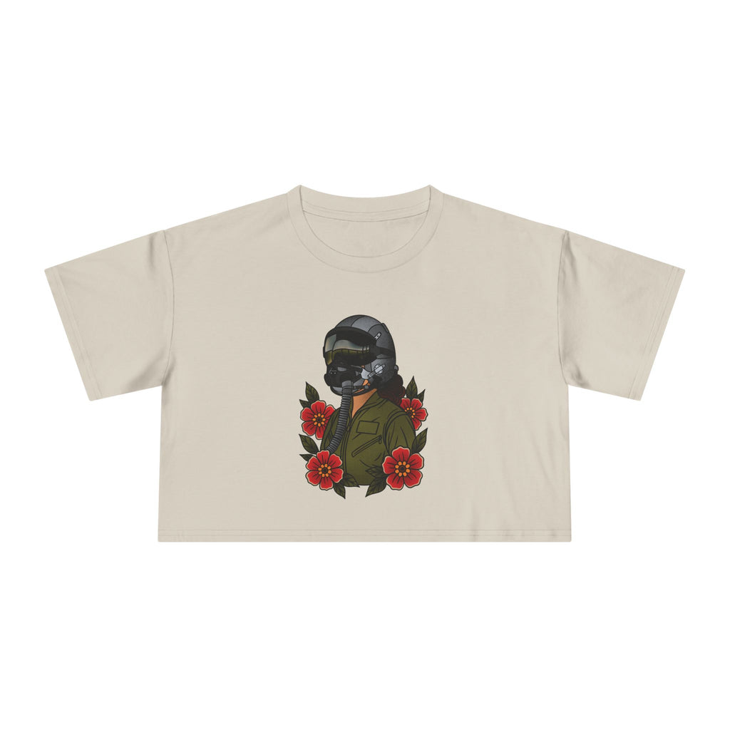 Fighter Pilot Crop Tee - Fair