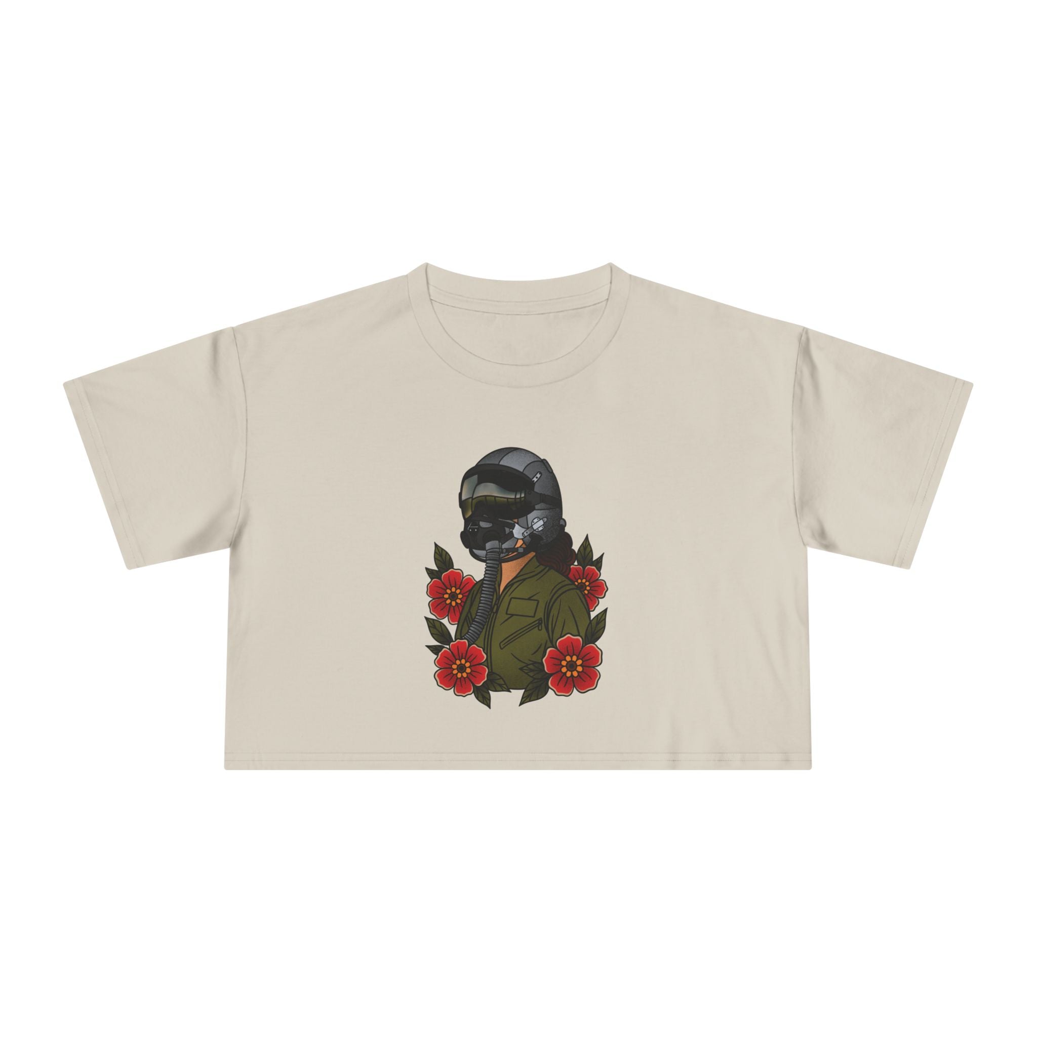Fighter Pilot Crop Tee - Fair