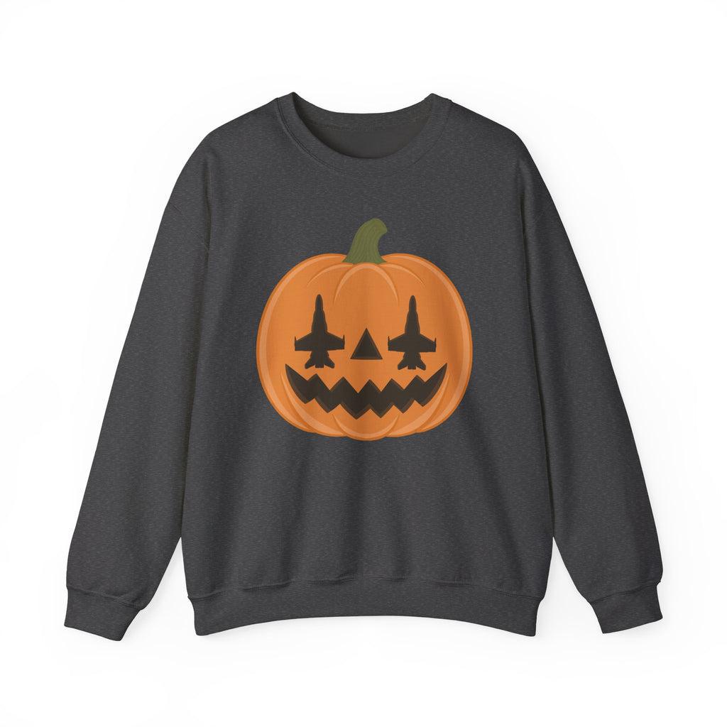 F-18 Jack-o-lantern Sweatshirt (Unisex)