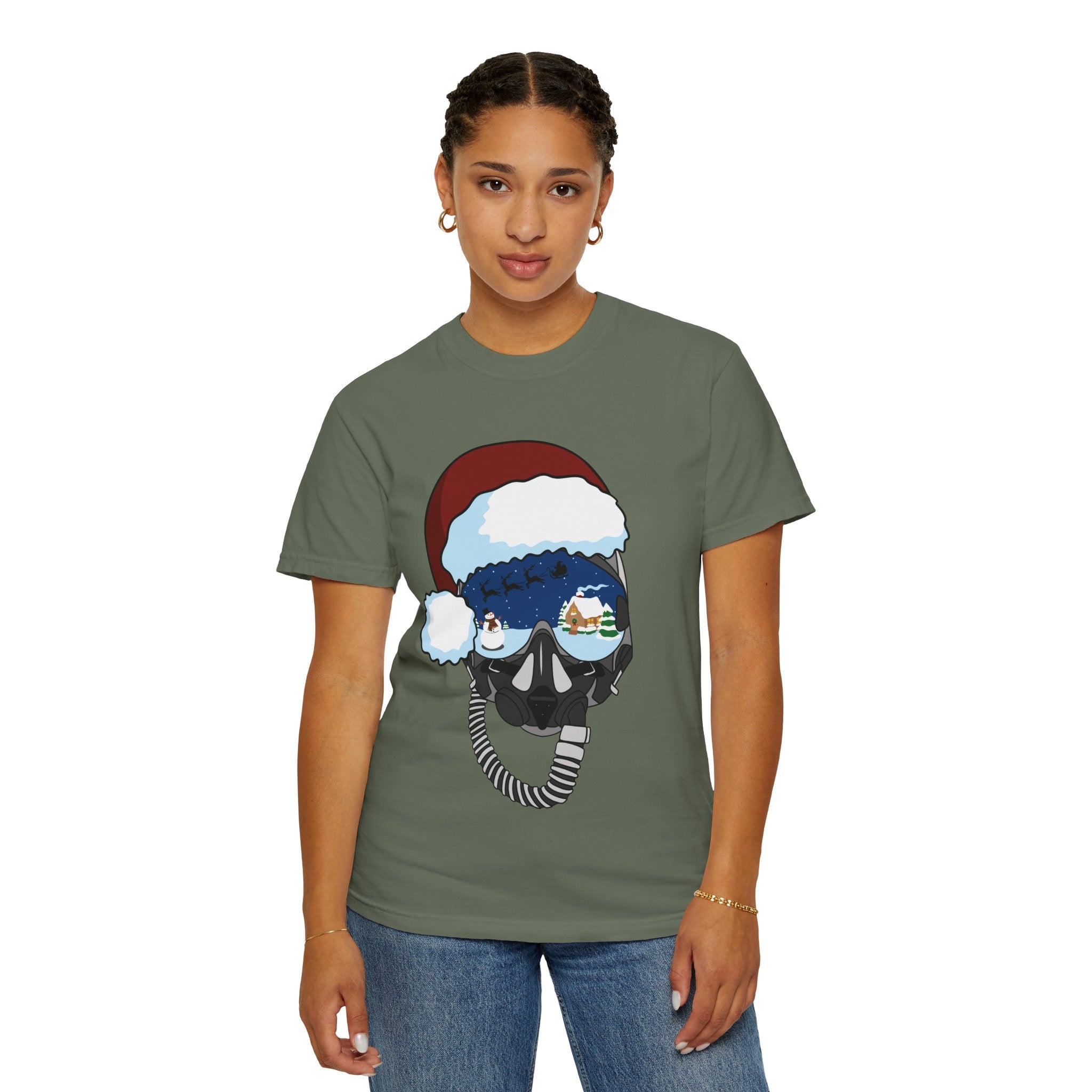 Santa Helmet Tee (Unisex)