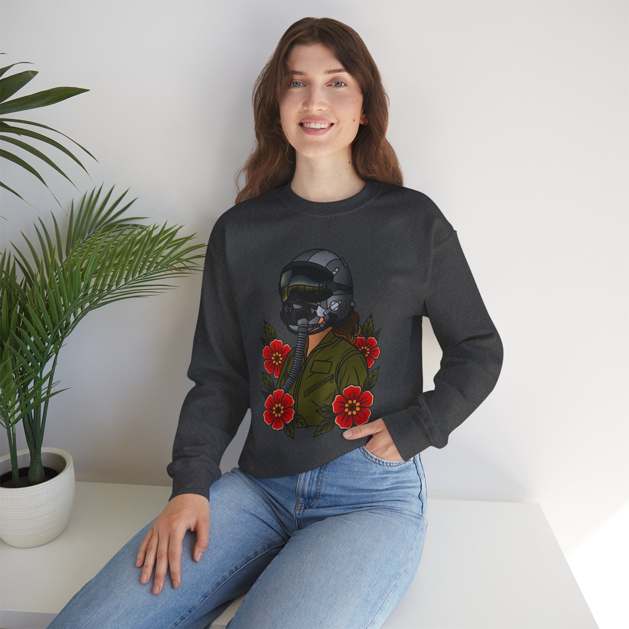 Fighter Pilot Sweatshirt - Fair 2 (Unisex)