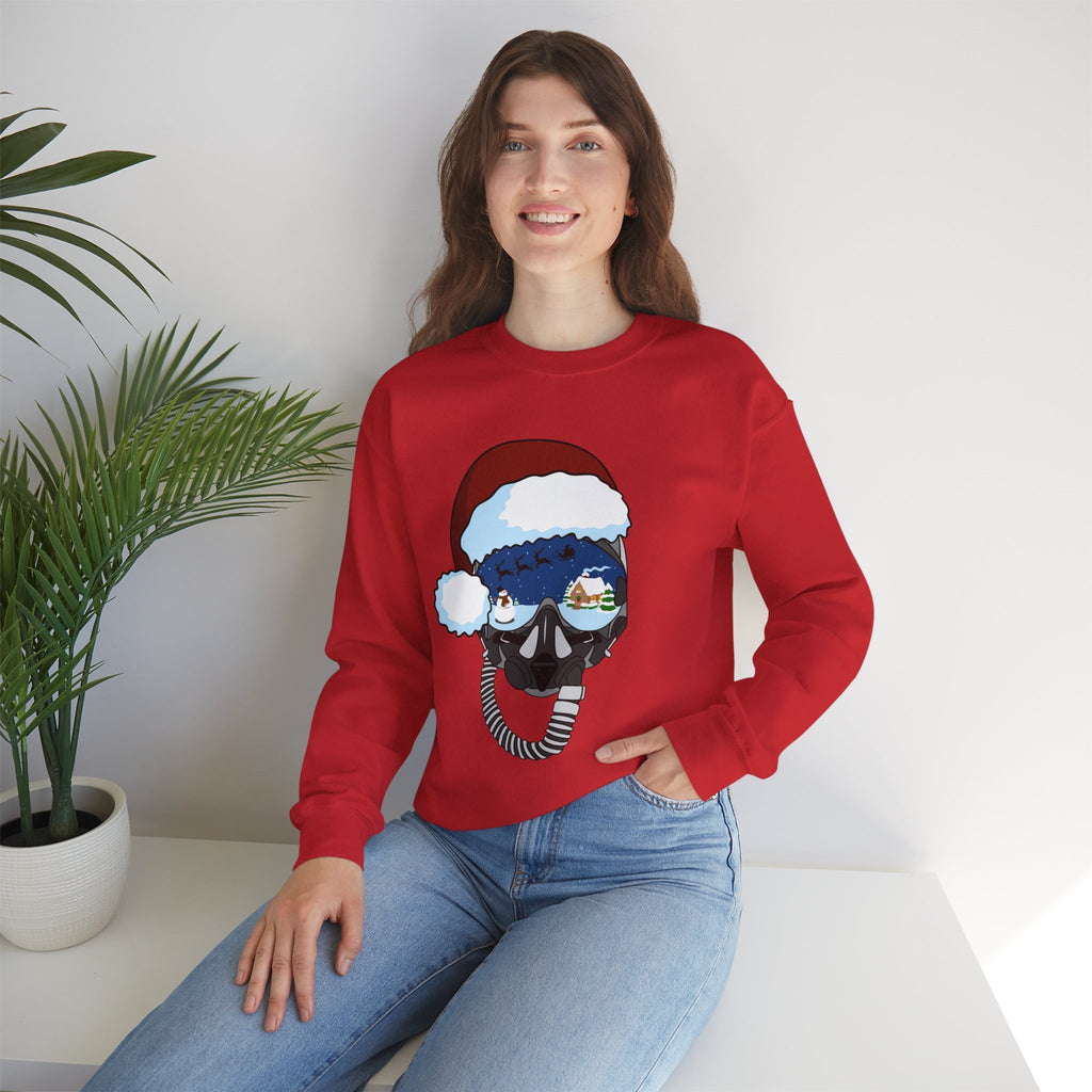 Santa Helmet Sweatshirt (Unisex)