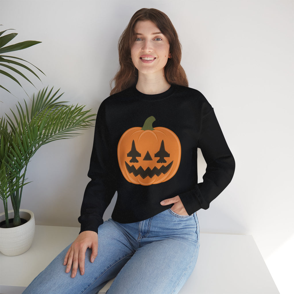 F-16 Jack-o-lantern Sweatshirt (Unisex)