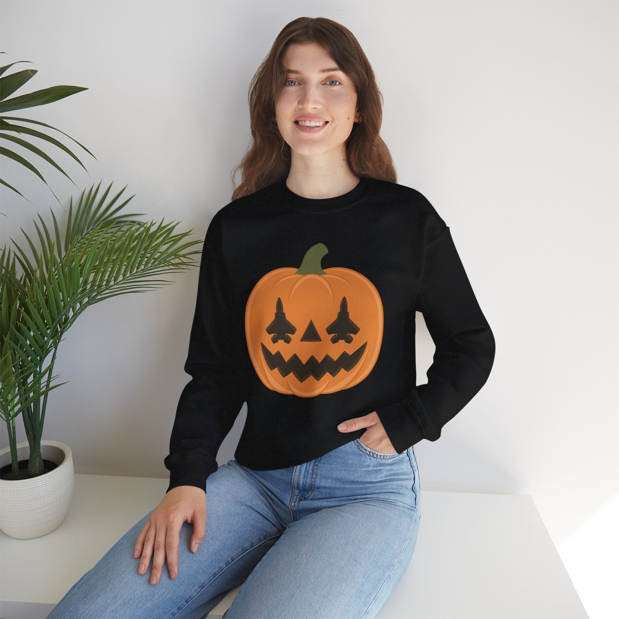 F-15 Jack-o-lantern Sweatshirt (Unisex)
