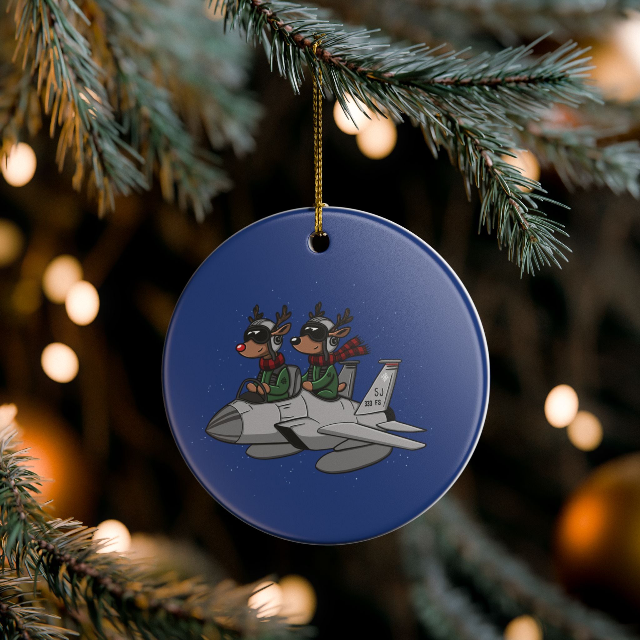 333 FS Inspired Reindeer Ornament