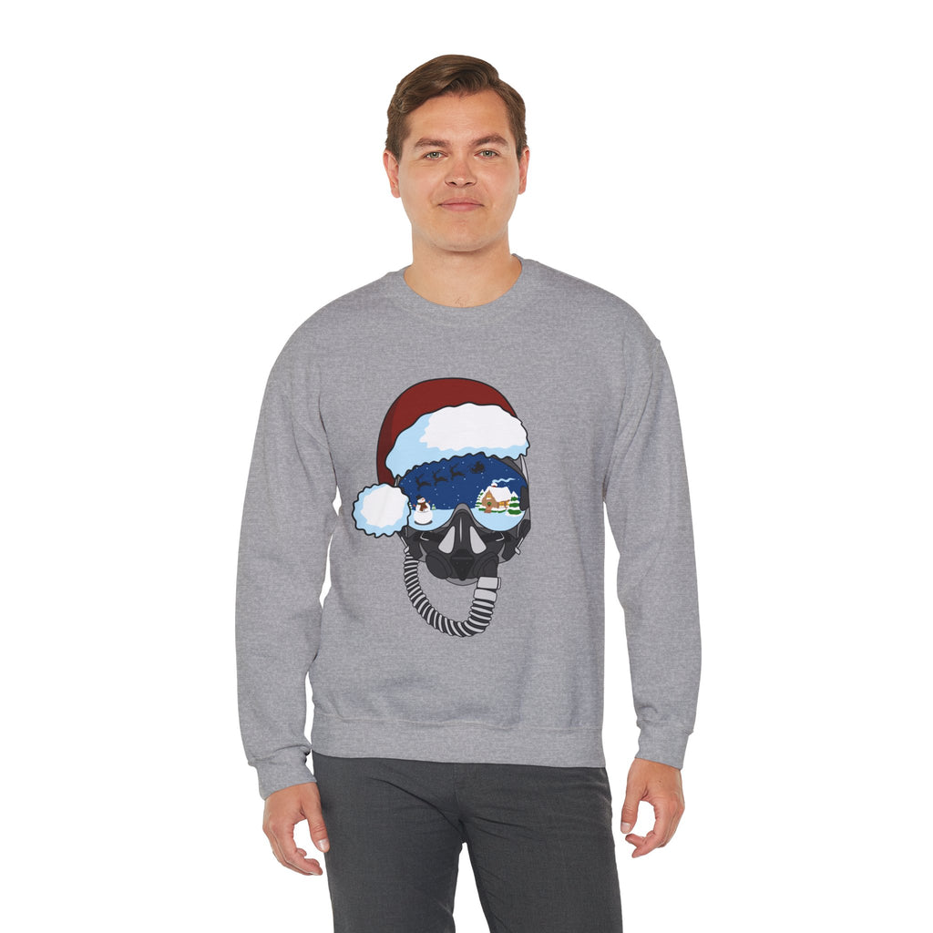 Santa Helmet Sweatshirt (Unisex)