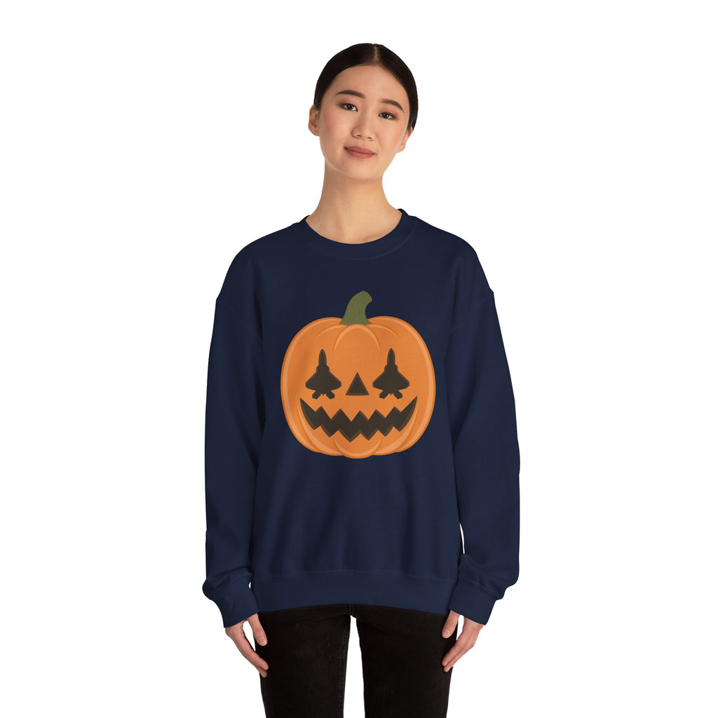F-22 Jack-o-lantern Sweatshirt (Unisex)