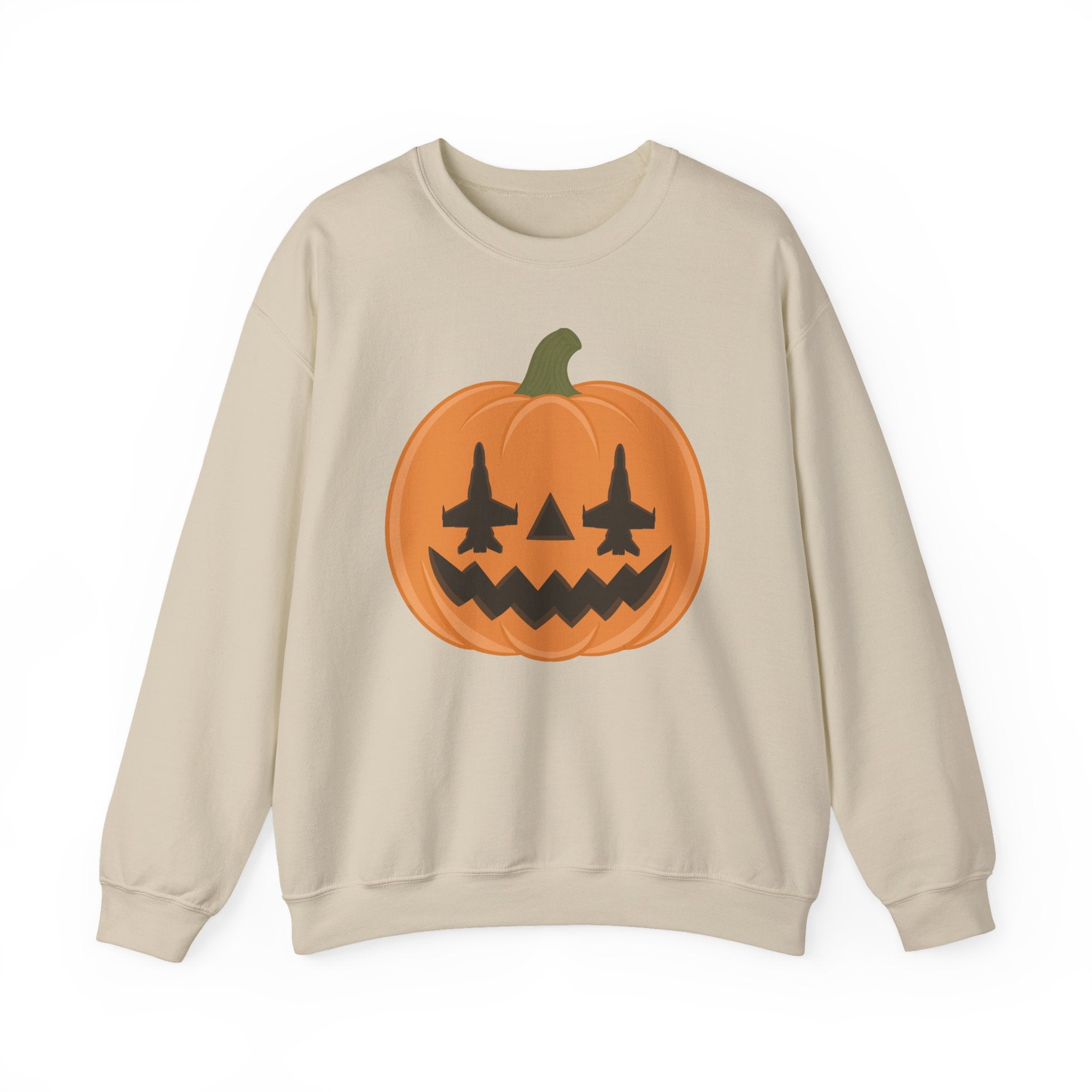 F-18 Jack-o-lantern Sweatshirt (Unisex)