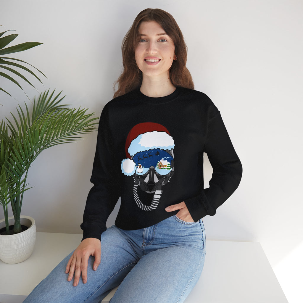 Santa Helmet Sweatshirt (Unisex)