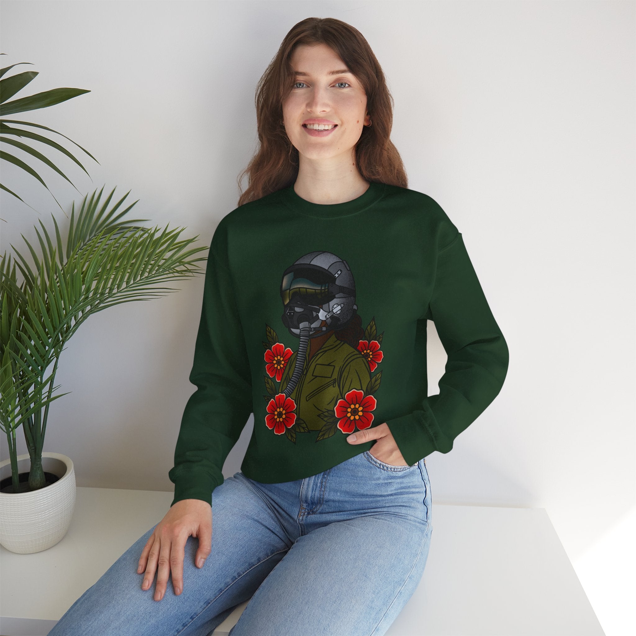Fighter Pilot  Sweatshirt - Deep (Unisex)