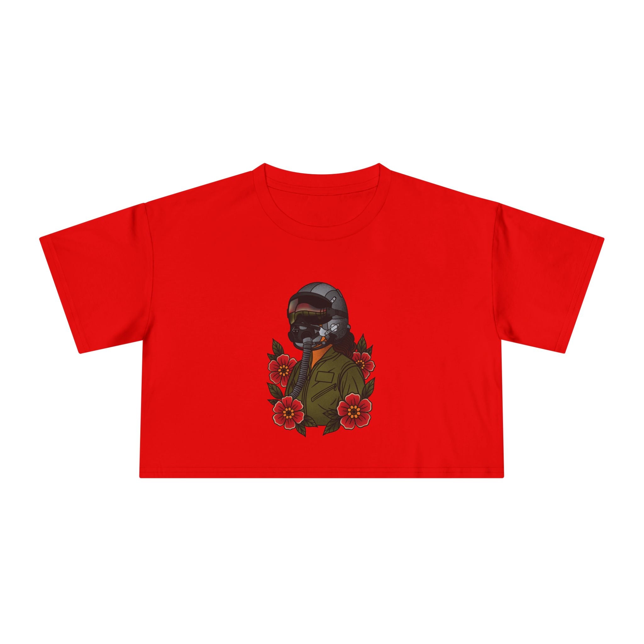 Fighter Pilot Crop Tee - Traditional