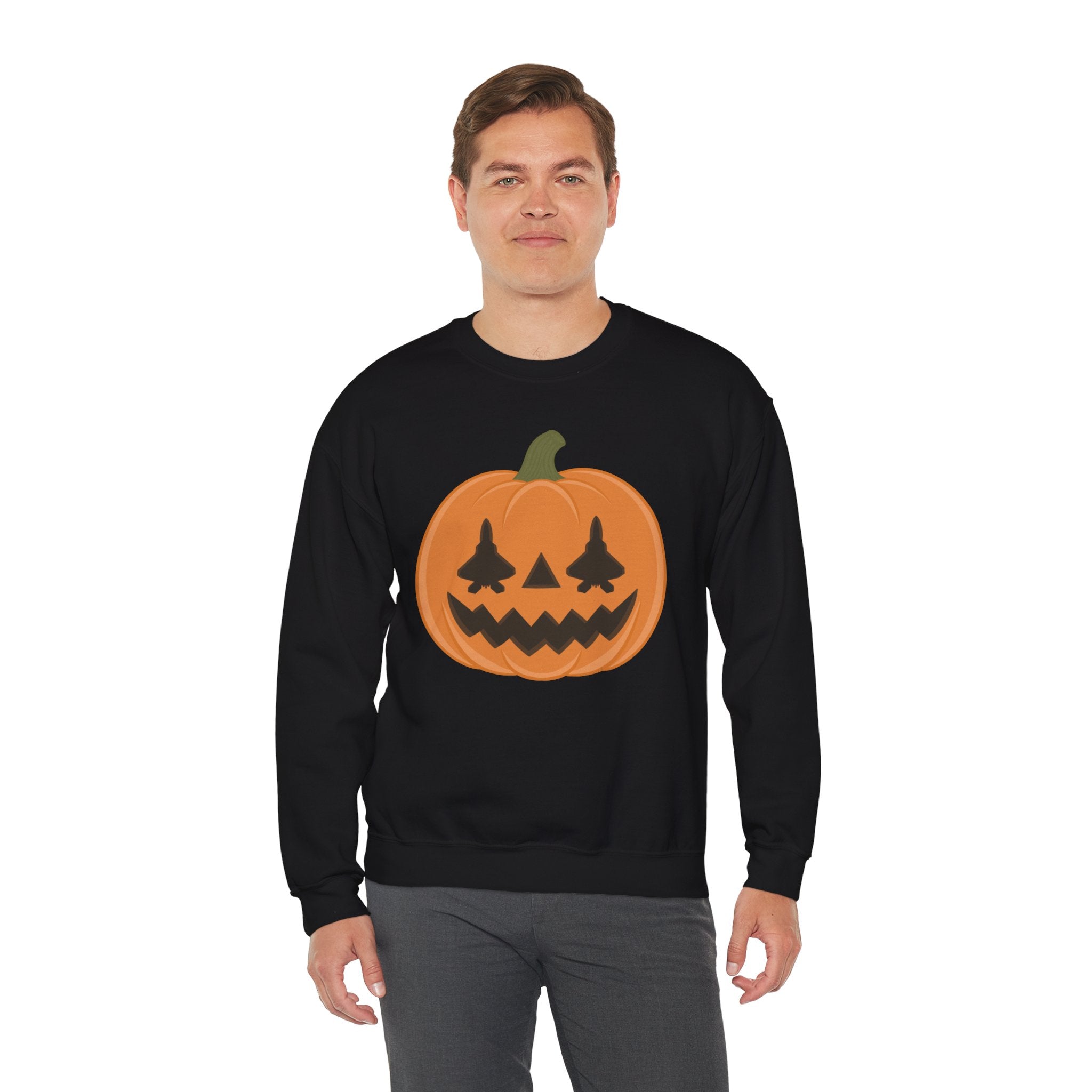F-22 Jack-o-lantern Sweatshirt (Unisex)
