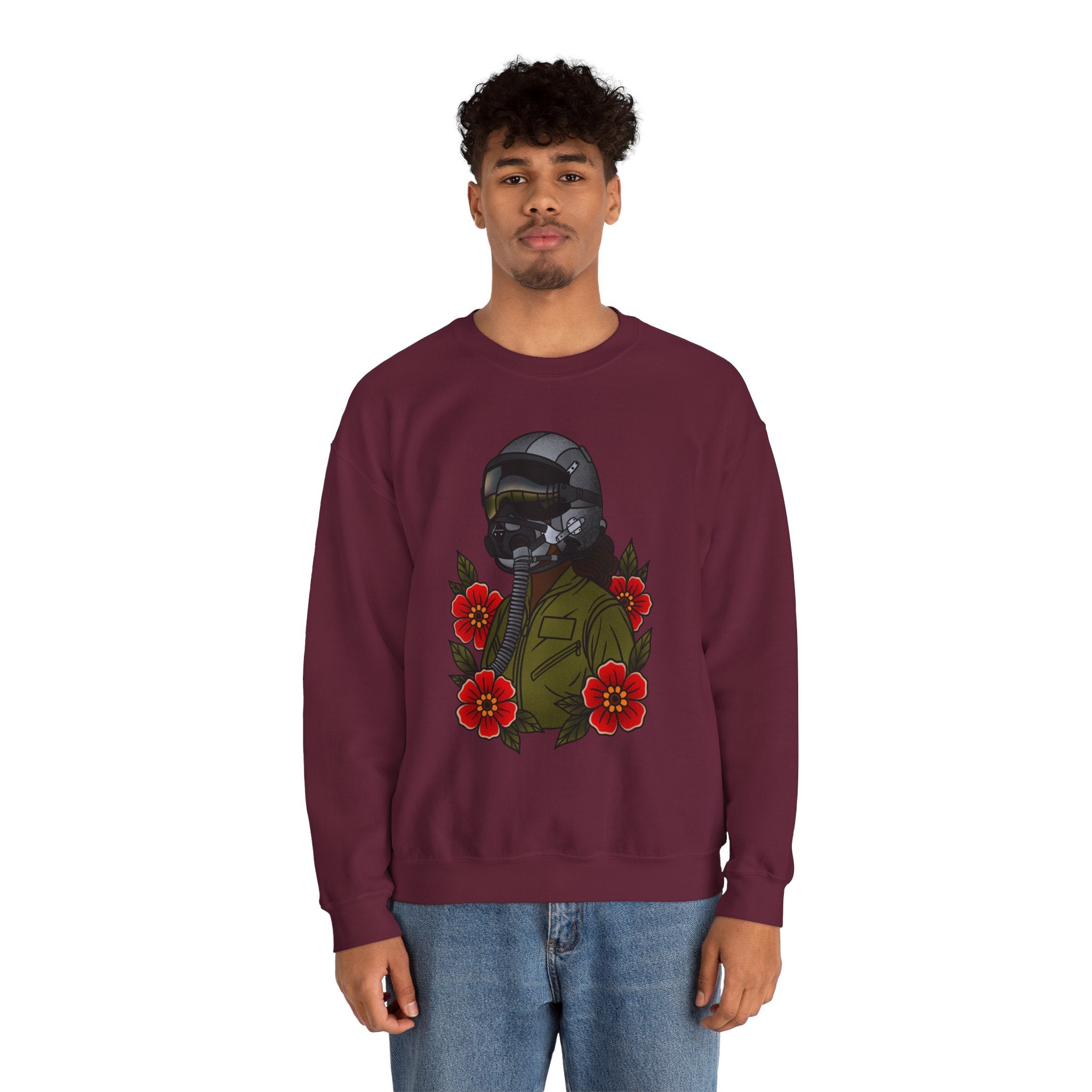 Fighter Pilot  Sweatshirt - Deep (Unisex)