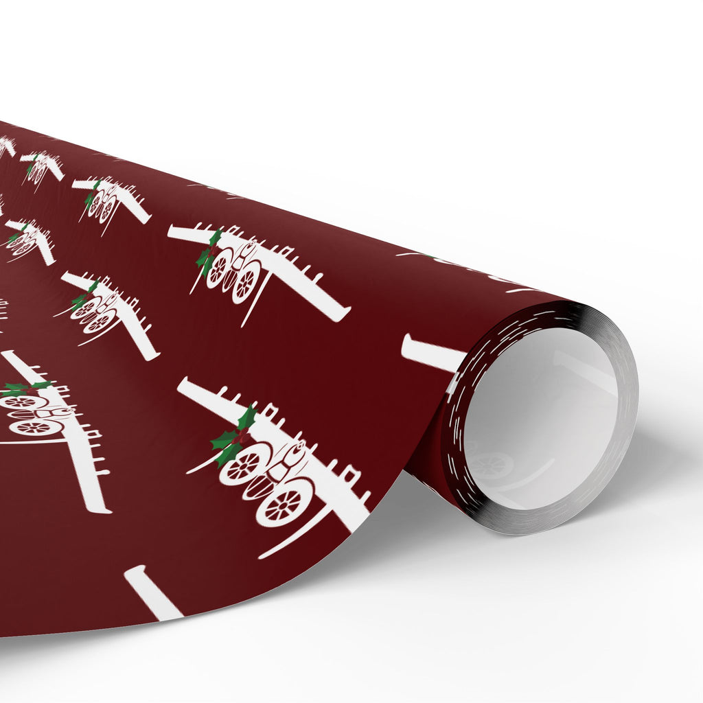 A-10 Holly Silhouette Wrapping Paper