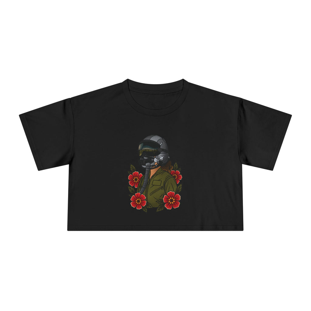 Fighter Pilot Crop Tee - Fair 2