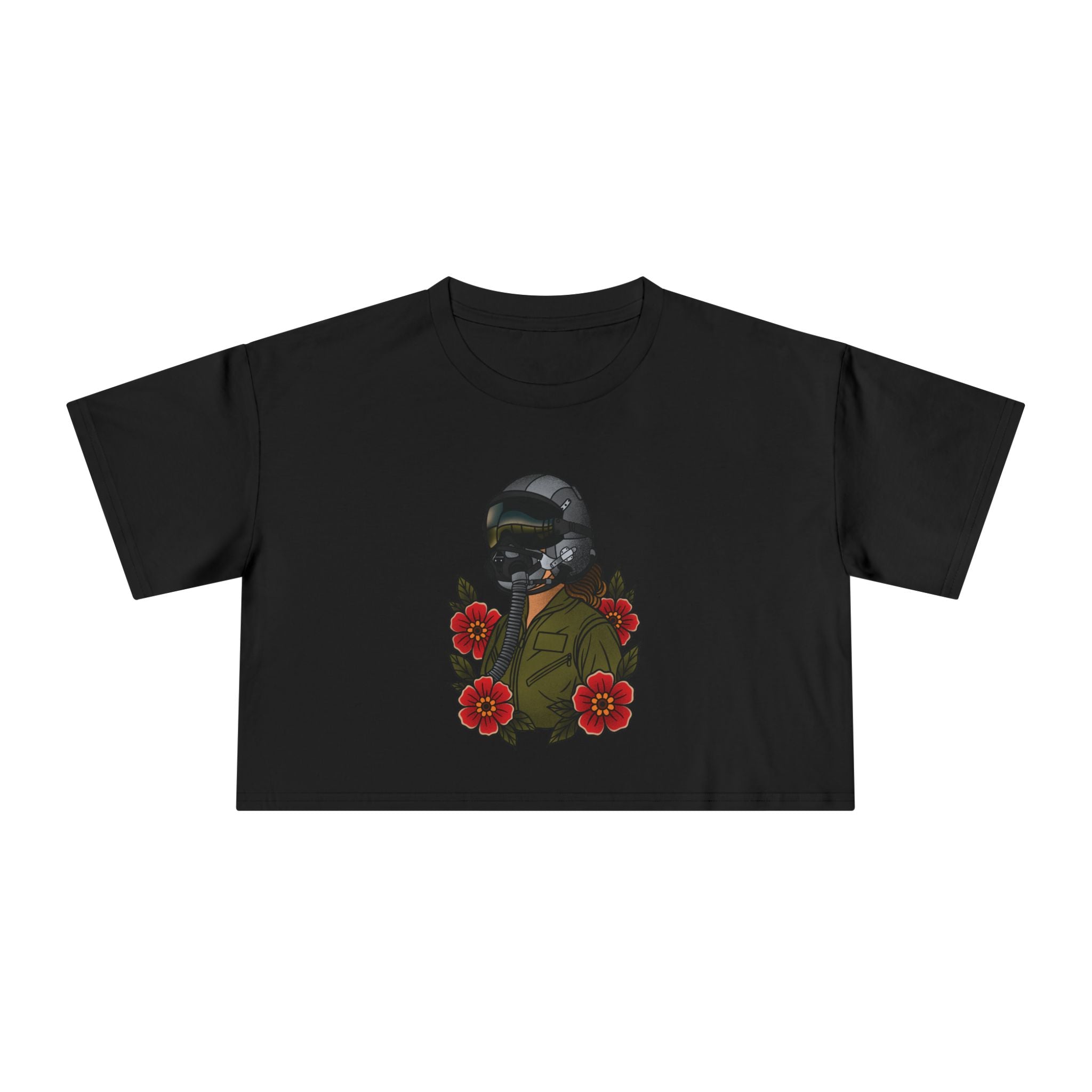 Fighter Pilot Crop Tee - Fair 2
