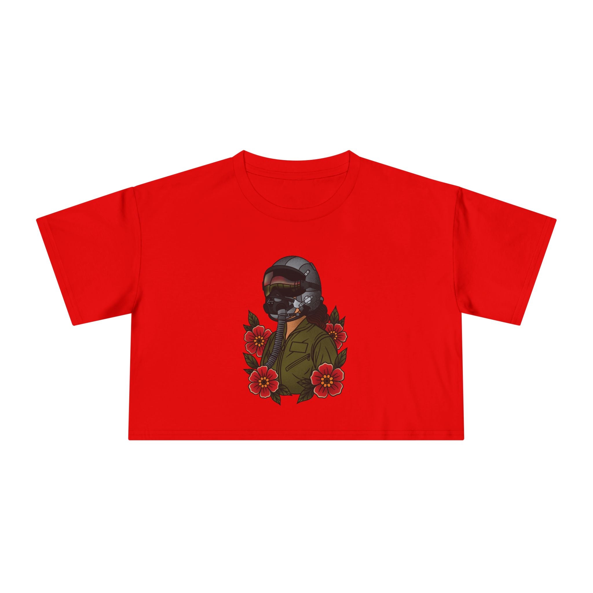 Fighter Pilot Crop Tee - Fair