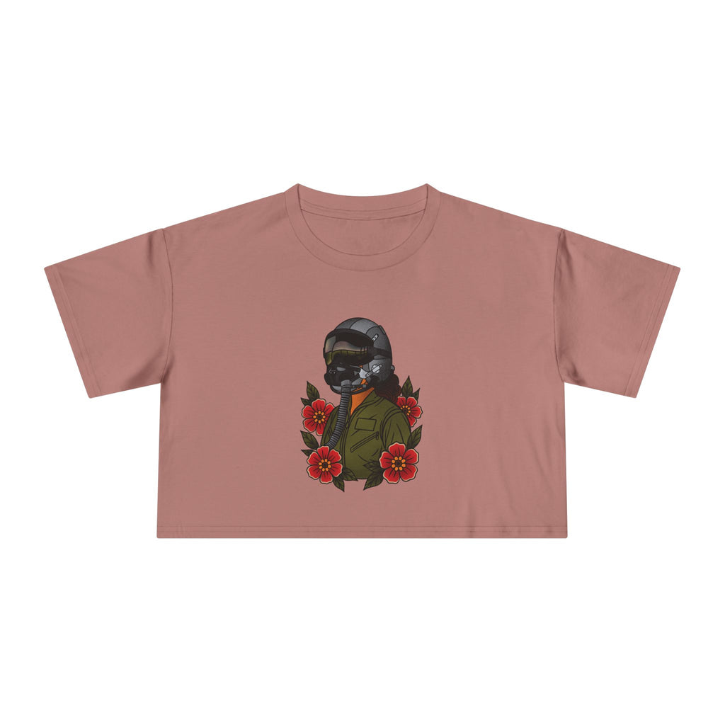 Fighter Pilot Crop Tee - Traditional