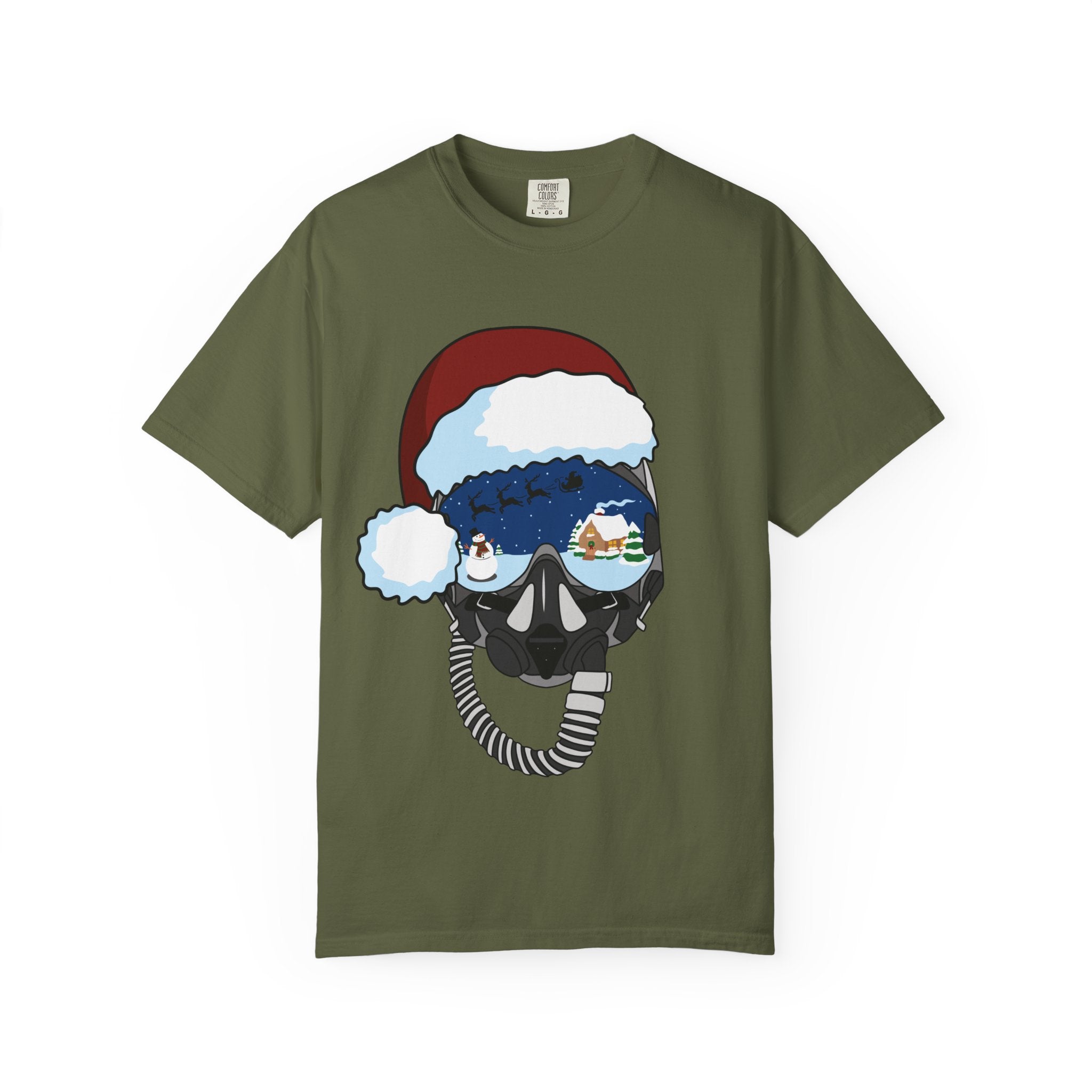 Santa Helmet Tee (Unisex)