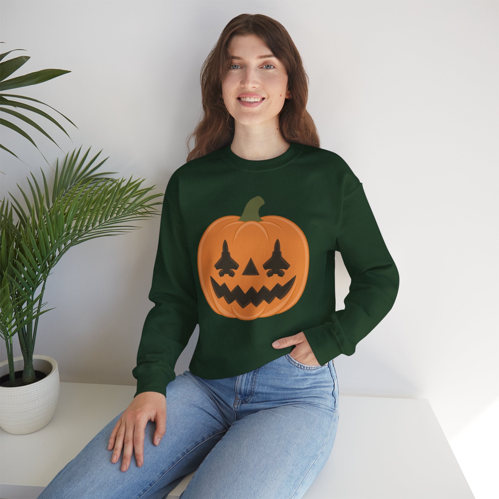 F-15 Jack-o-lantern Sweatshirt (Unisex)