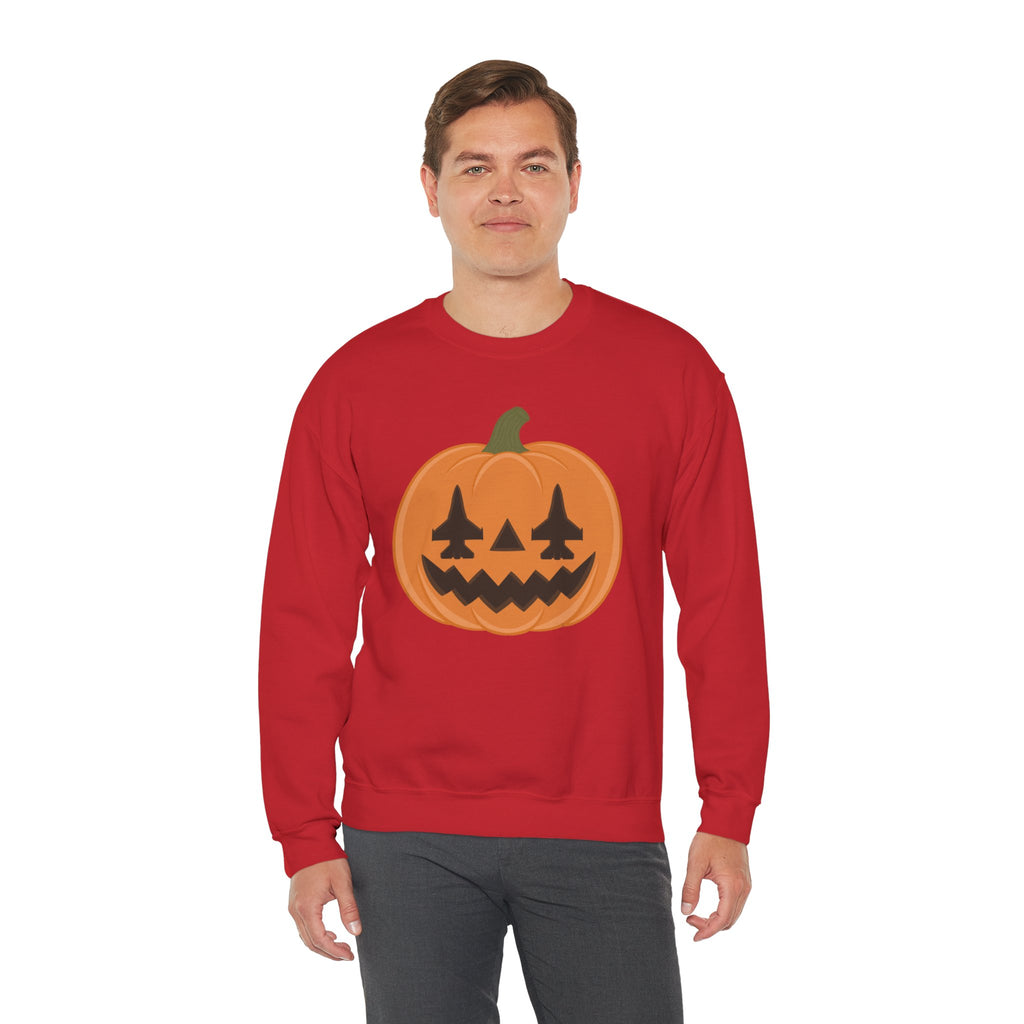 F-16 Jack-o-lantern Sweatshirt (Unisex)