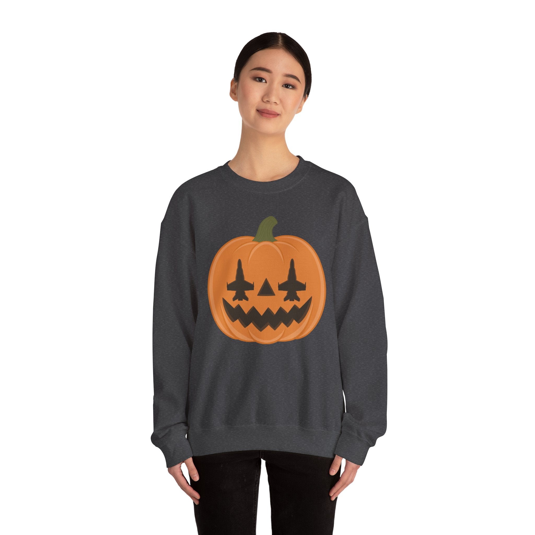 F-18 Jack-o-lantern Sweatshirt (Unisex)
