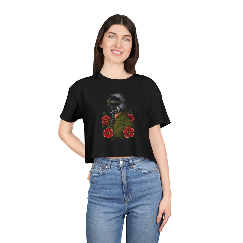 Fighter Pilot Crop Tee - Fair 2