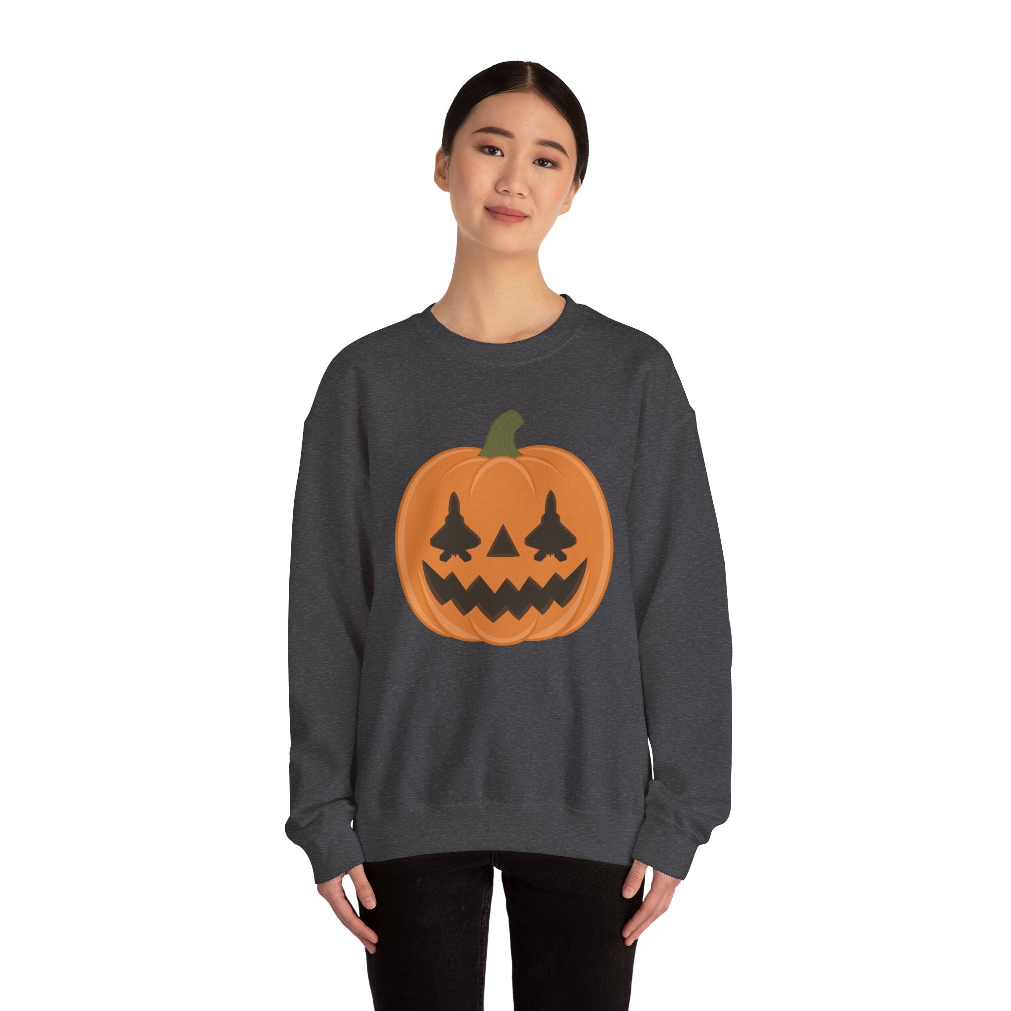 F-22 Jack-o-lantern Sweatshirt (Unisex)