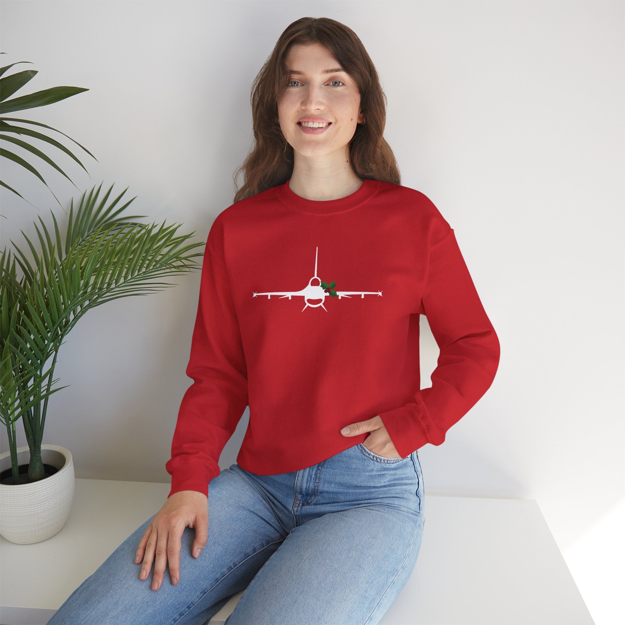 F-16 Holly Silhouette Sweatshirt (Unisex)
