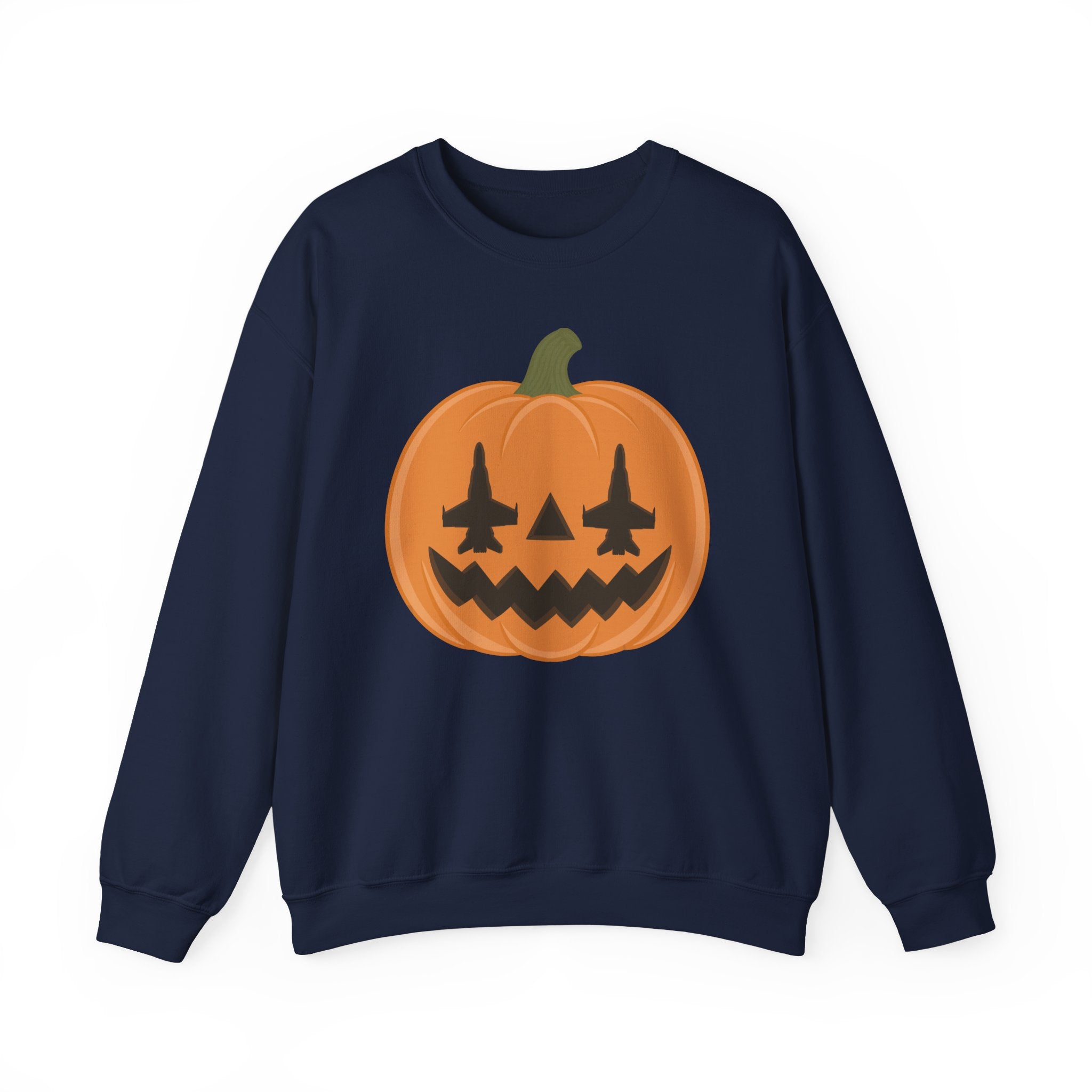 F-18 Jack-o-lantern Sweatshirt (Unisex)