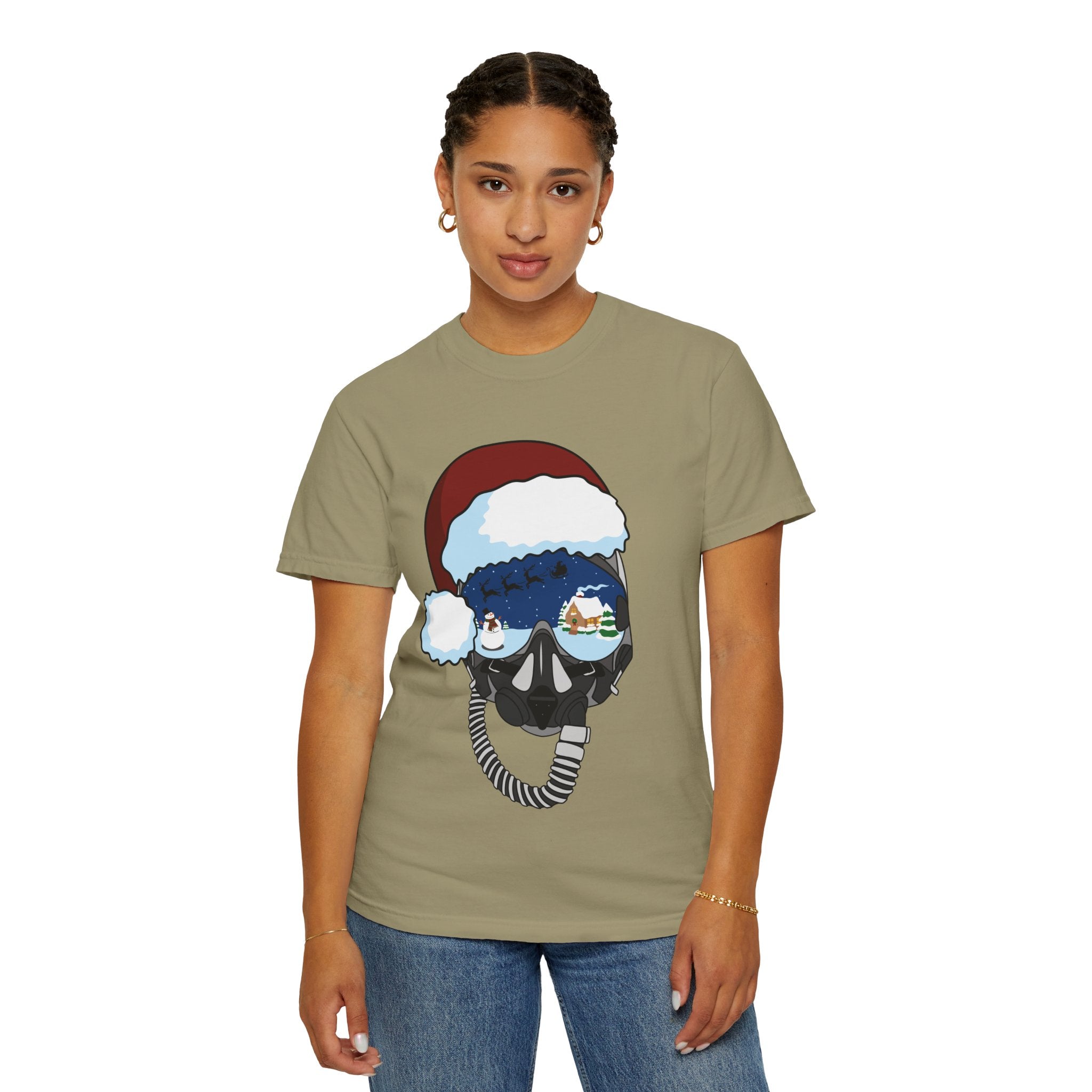 Santa Helmet Tee (Unisex)