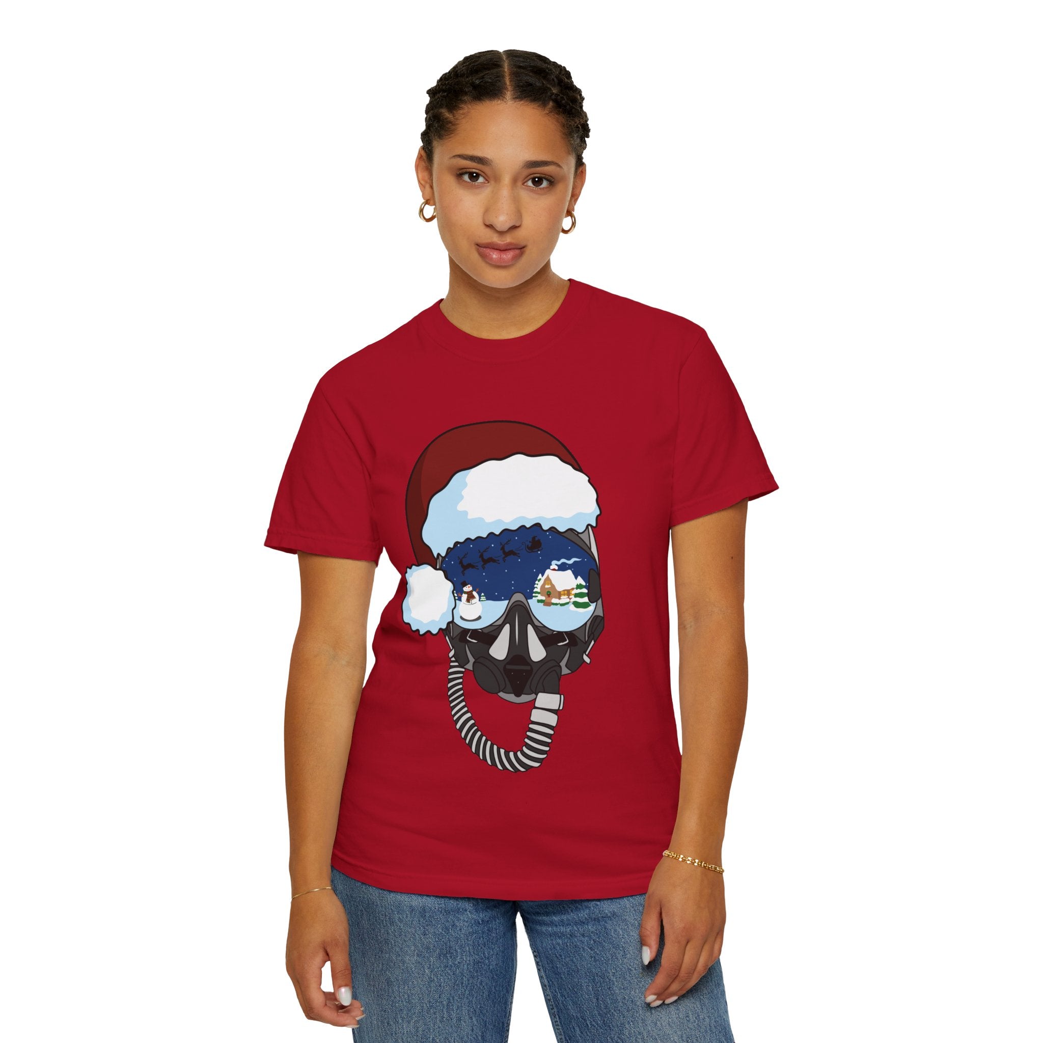 Santa Helmet Tee (Unisex)