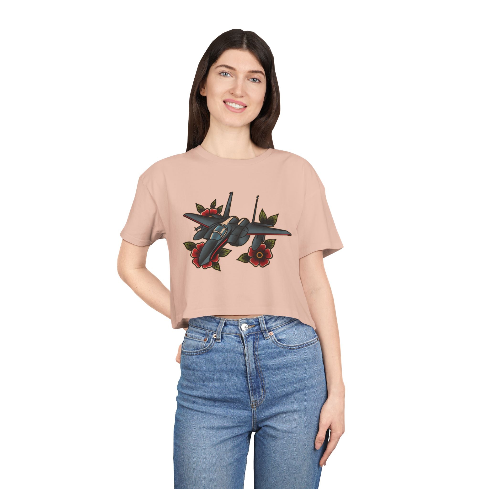 F-15 Tattoo Crop Tee