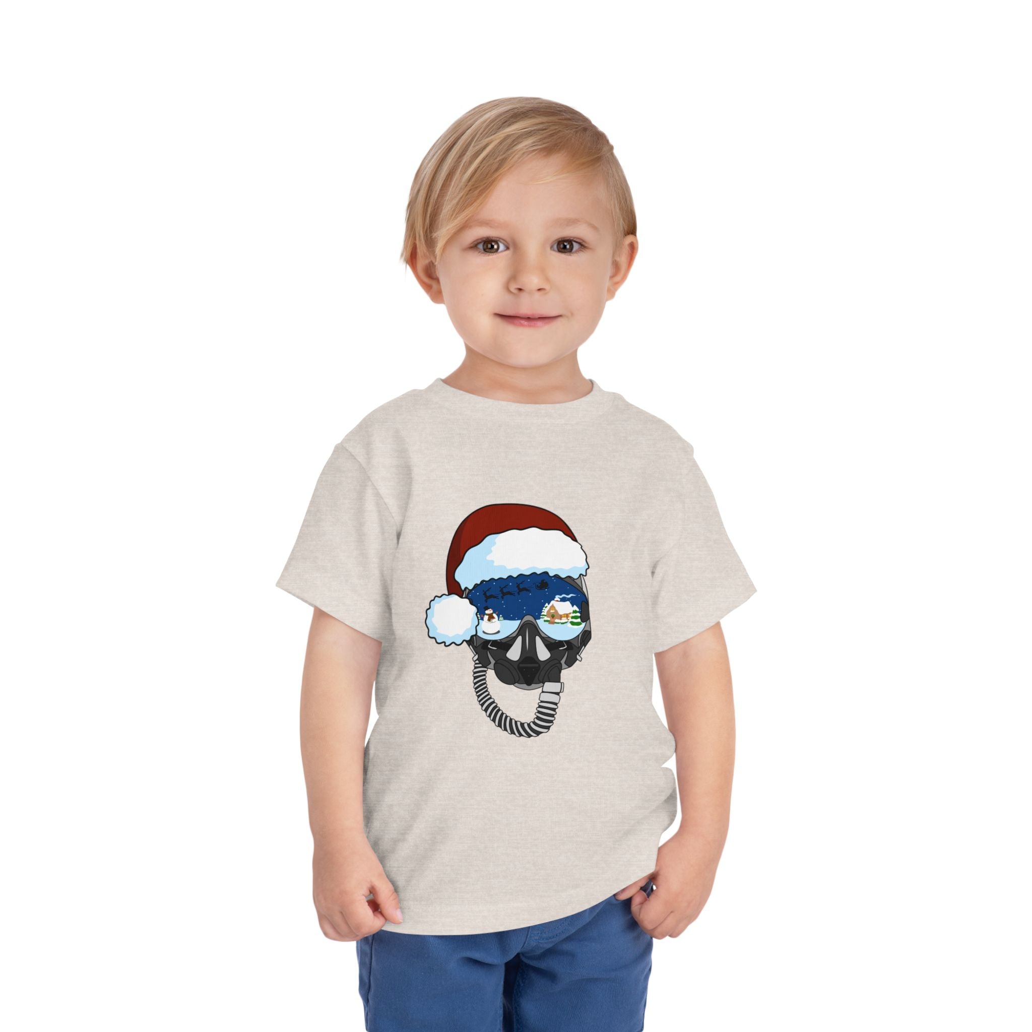 Santa Helmet Tee (Toddler)