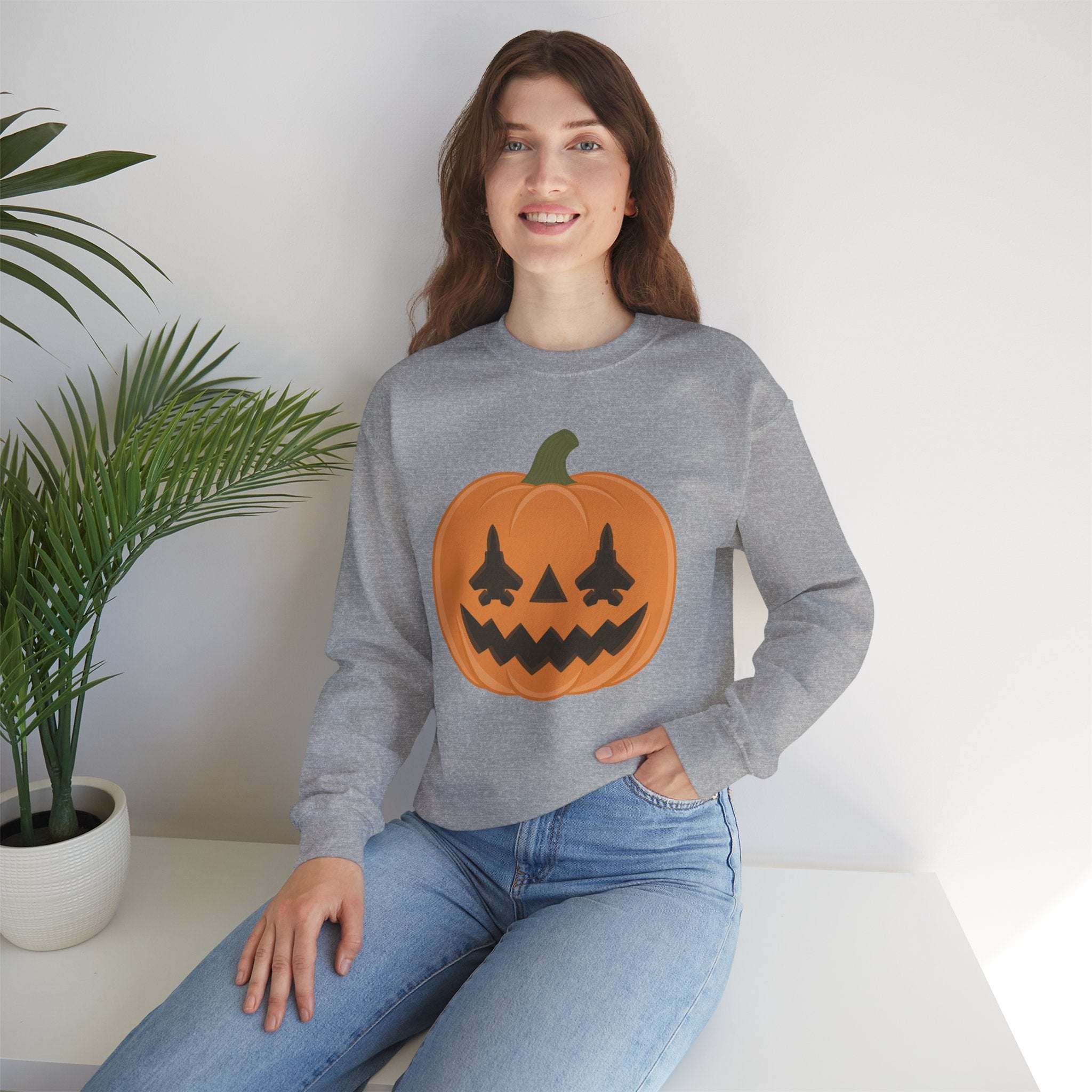 F-15 Jack-o-lantern Sweatshirt (Unisex)
