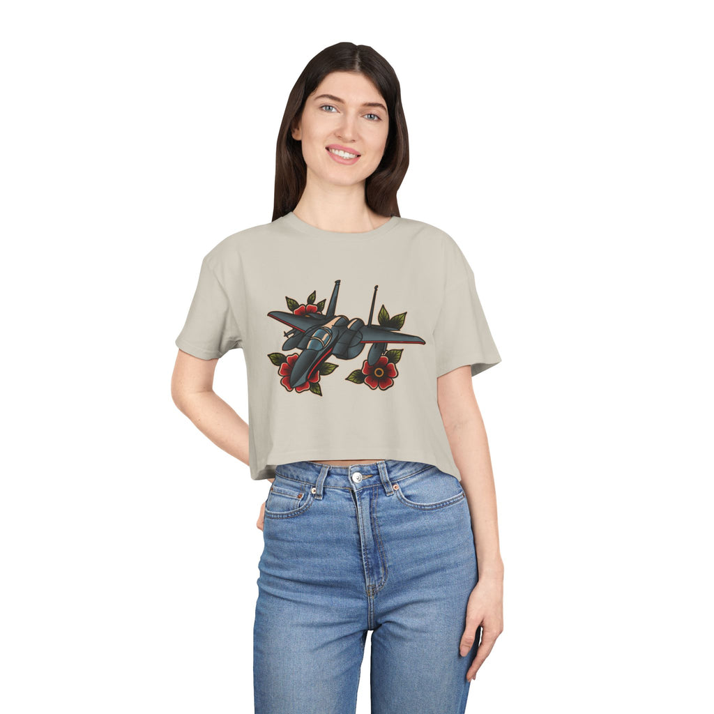 F-15 Tattoo Crop Tee